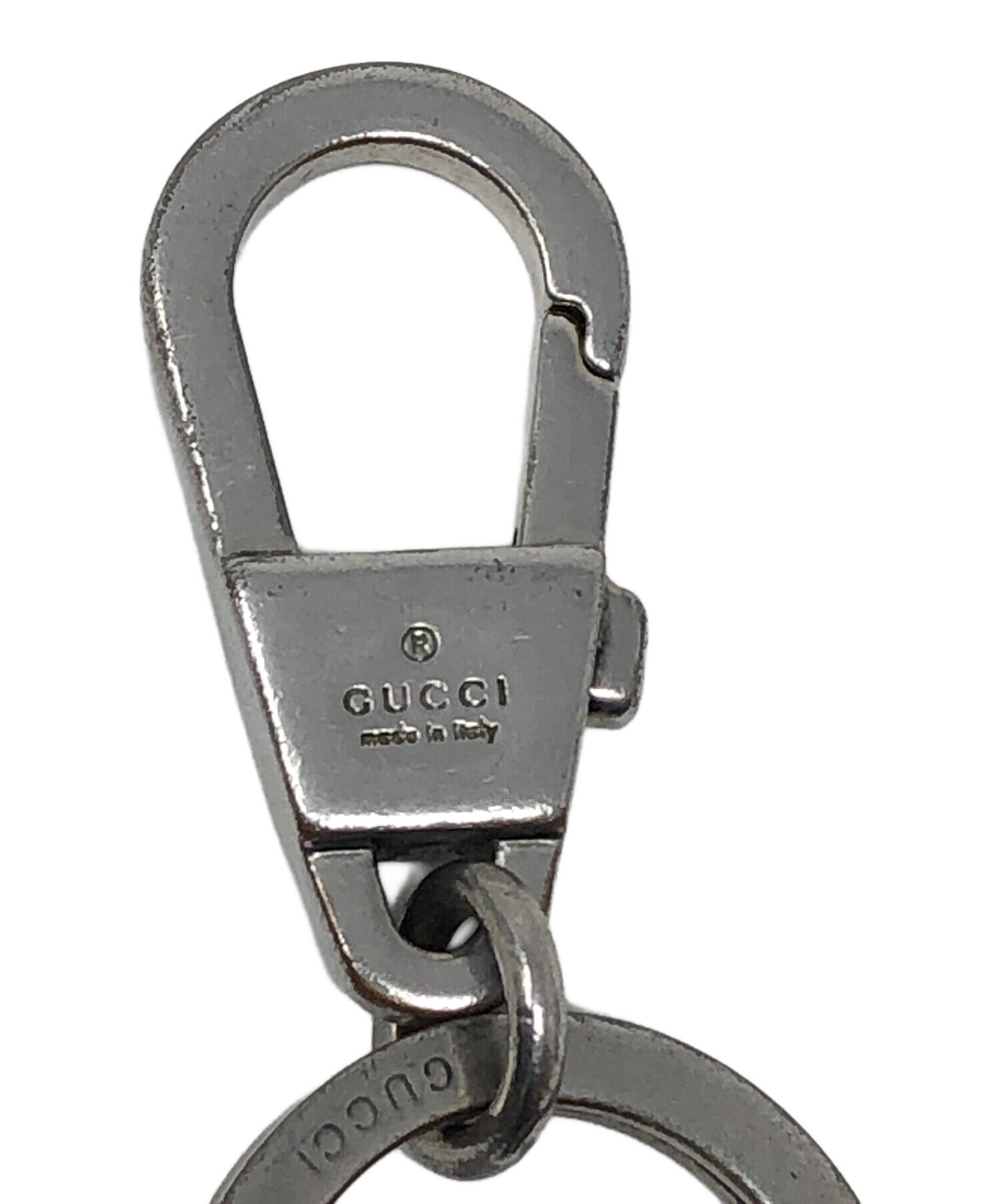 中古・古着通販】GUCCI (グッチ) キーリング シルバーカラー サイズ
