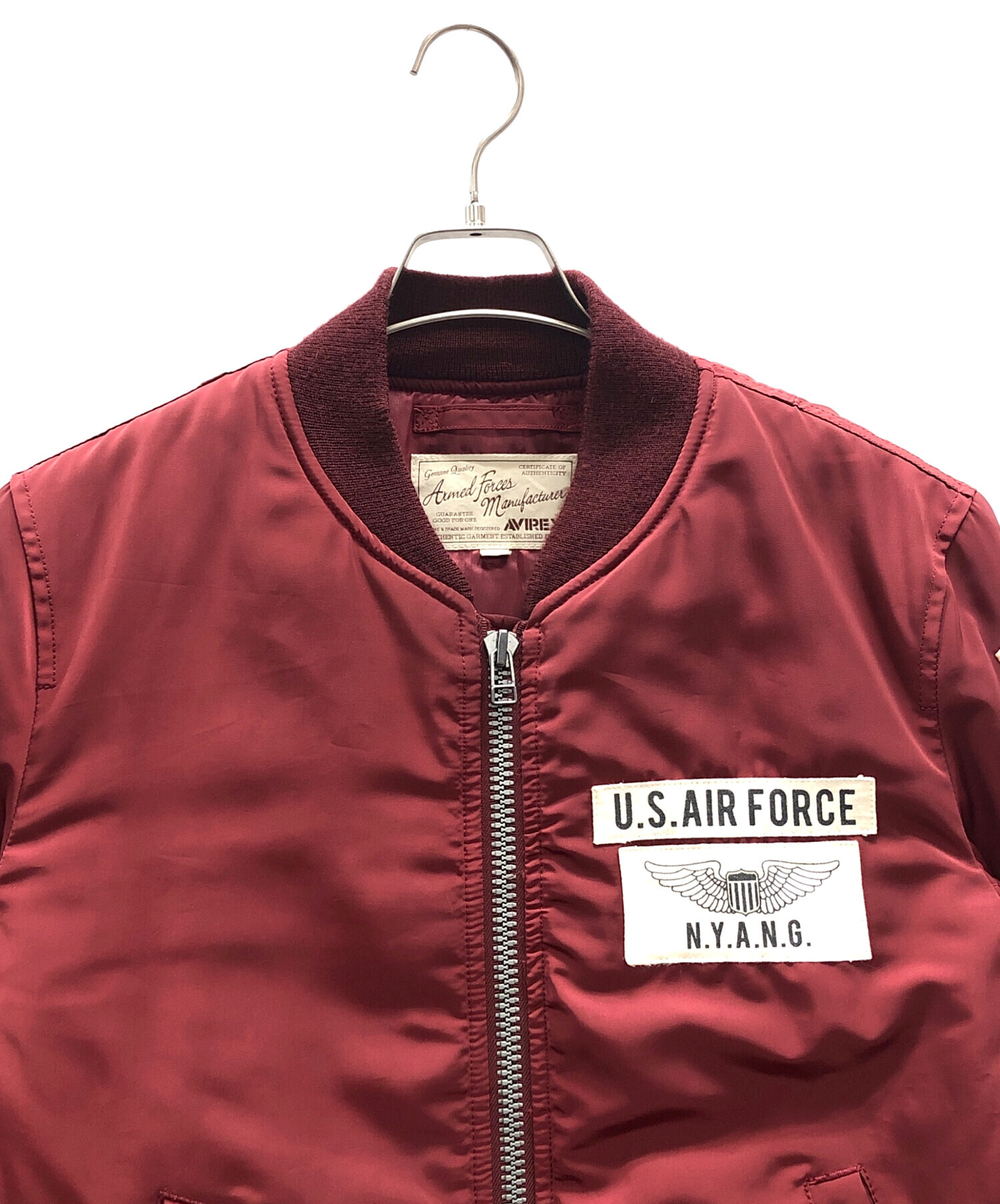 中古・古着通販】AVIREX (アヴィレックス) MA-1ジャケット レッド