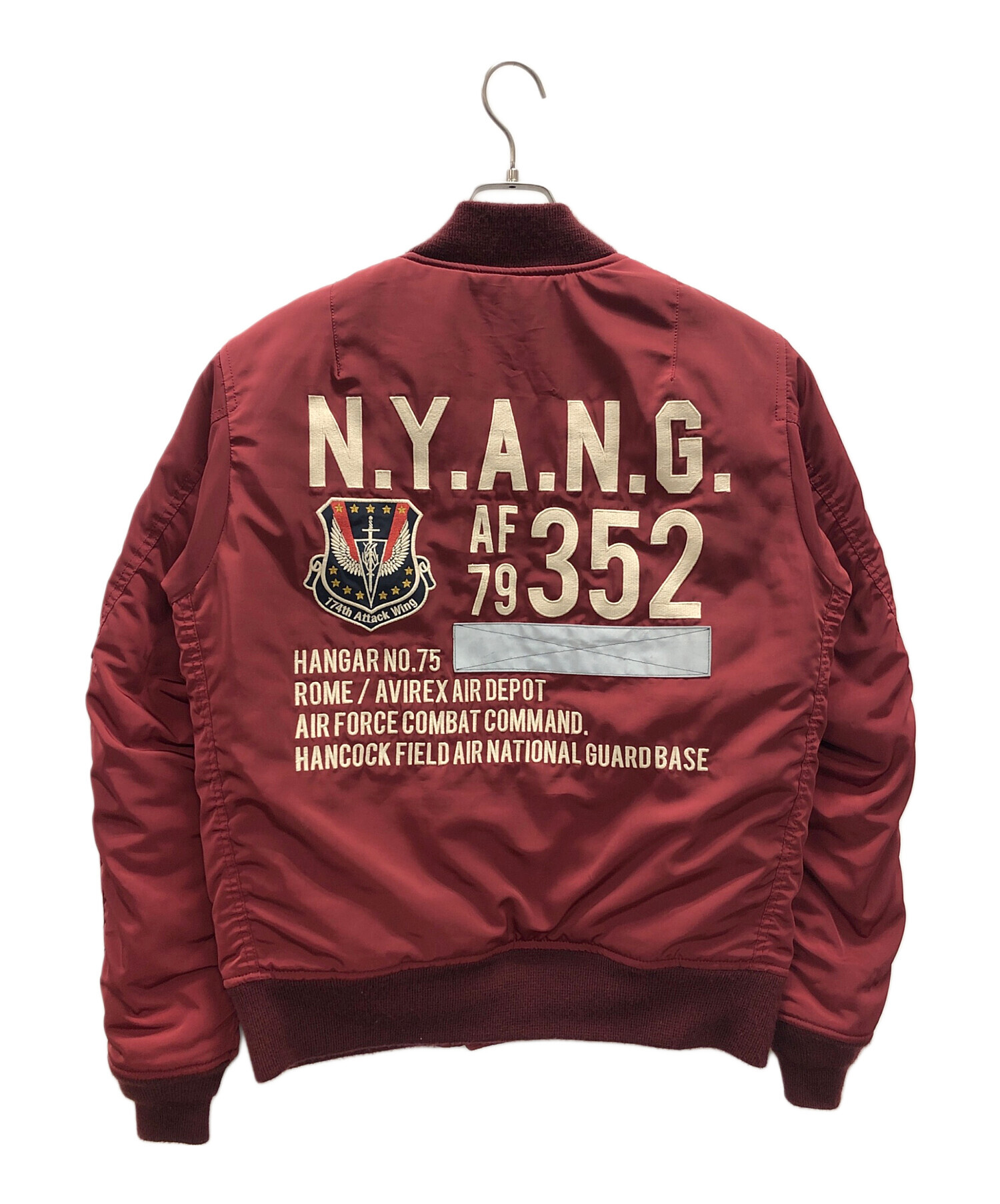 中古・古着通販】AVIREX (アヴィレックス) MA-1ジャケット レッド