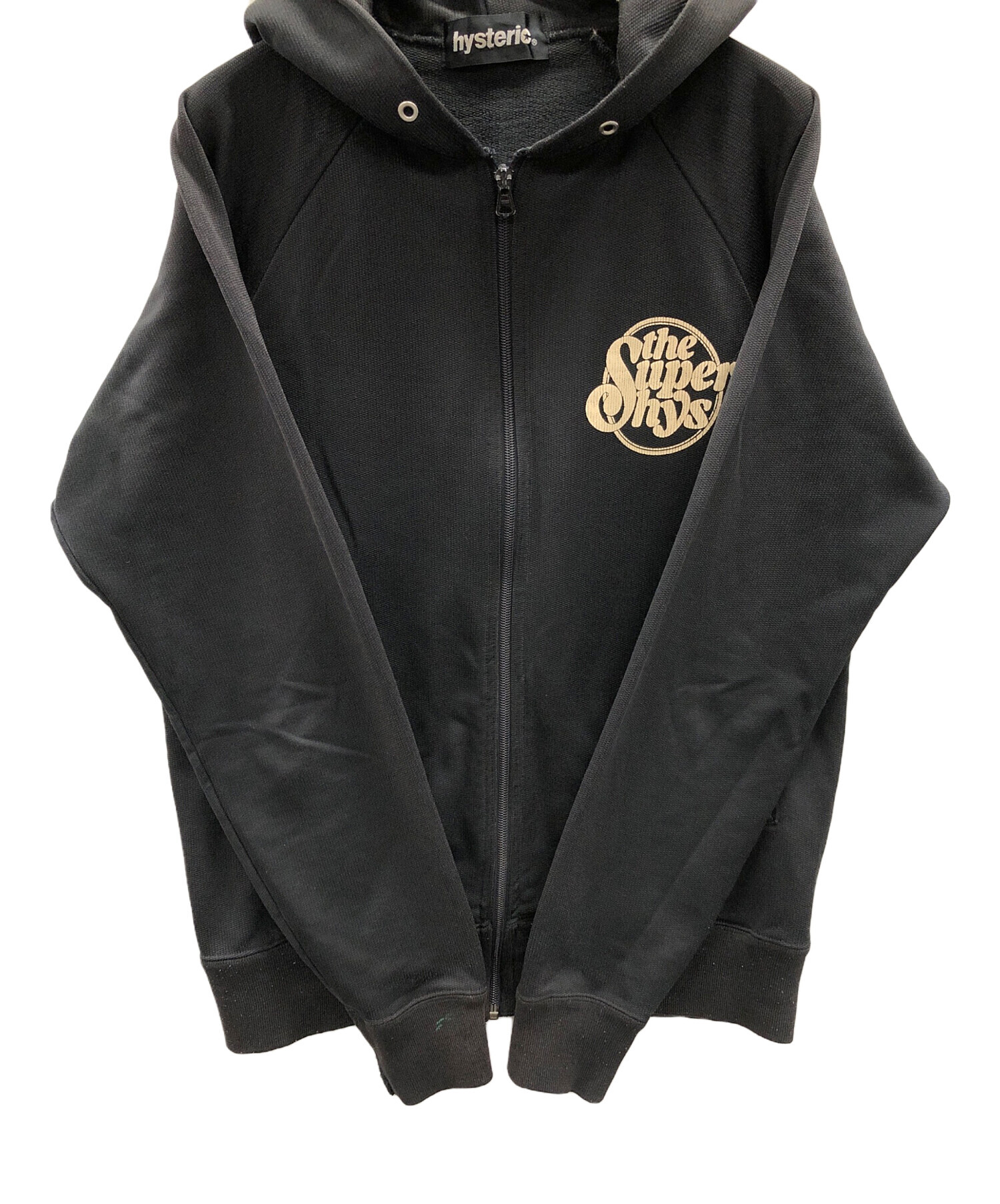 ブラックパーカー 【Mサイズ】 中古・古着通販】hysterics (ヒステリックス) ジップパーカー ブラック