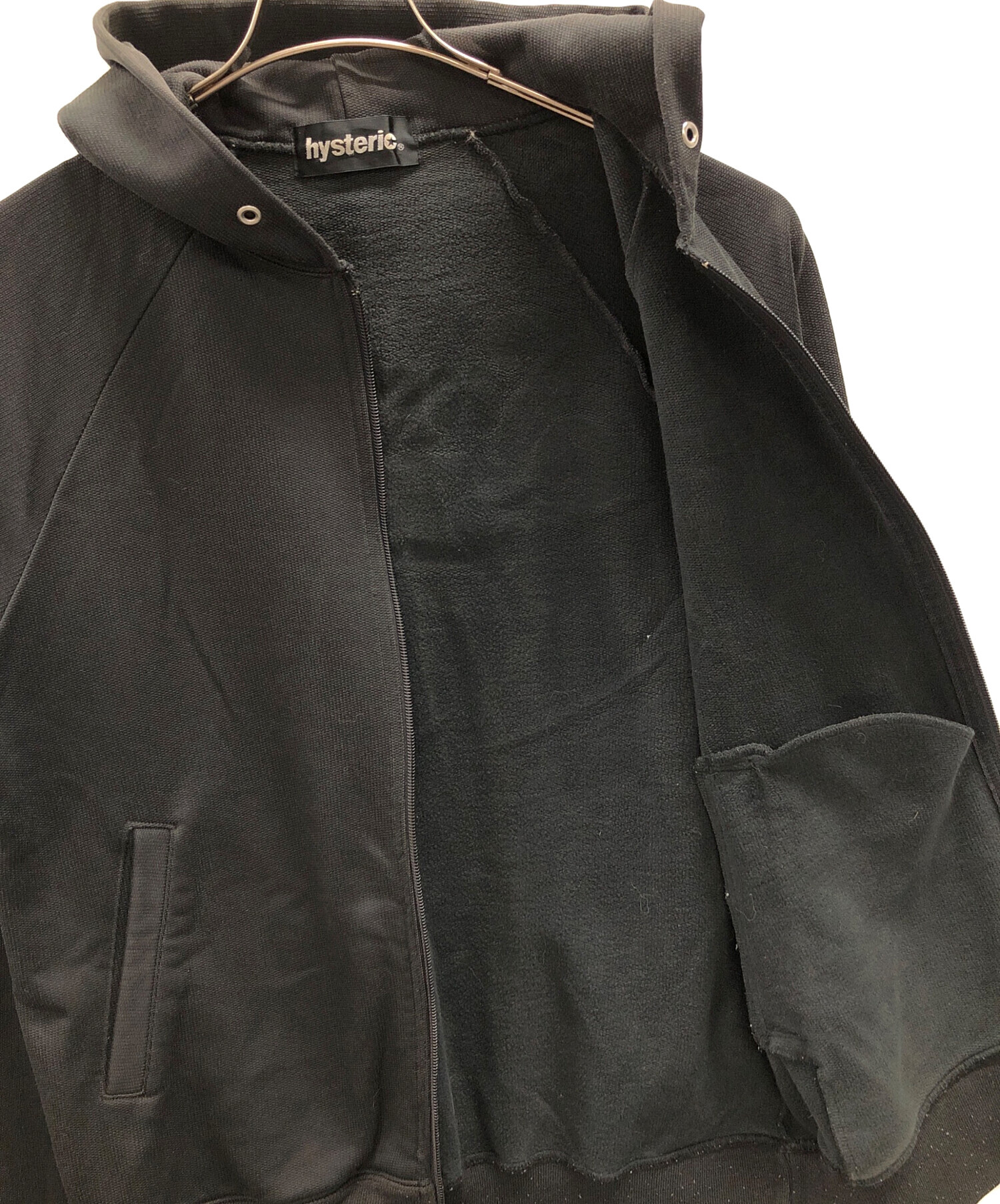 中古・古着通販】hysterics (ヒステリックス) ジップパーカー ブラック
