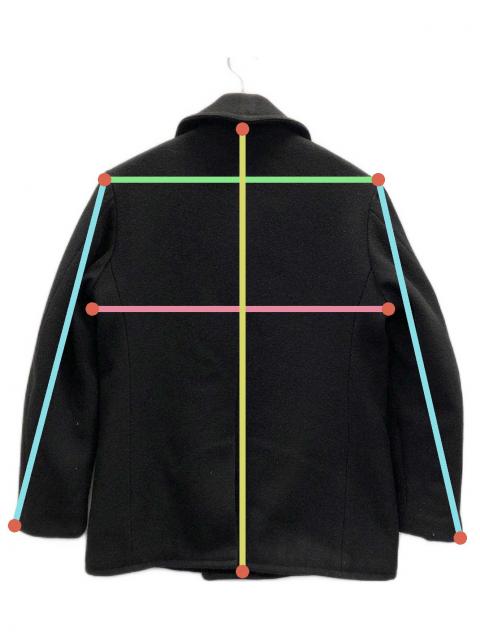 中古・古着通販】TENDERLOIN (テンダーロイン) Pコート 星型スタッズ