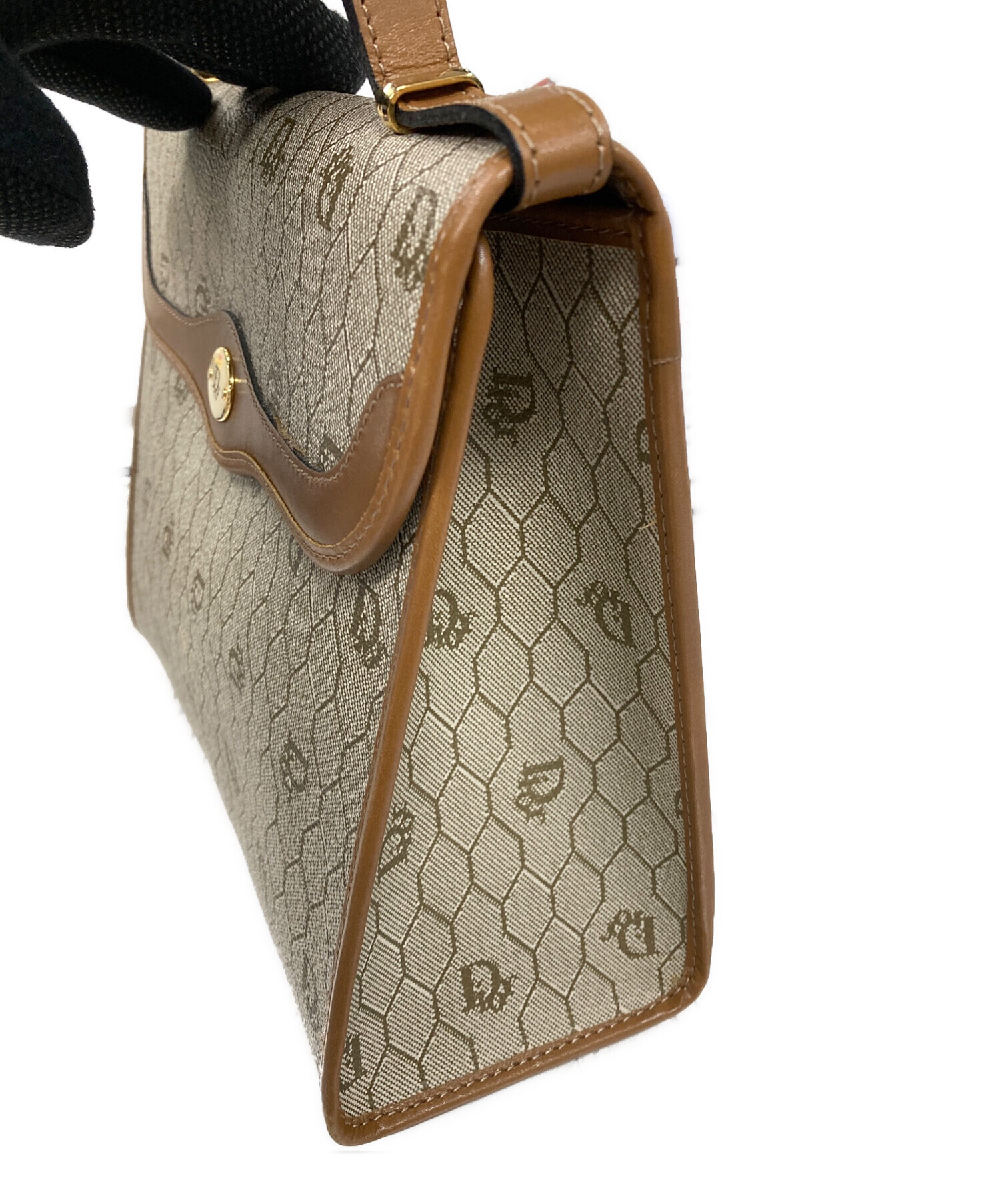 Christian Dior ダークブラウンハンドバッグショルダーバッグ2way 中古・古着通販】Christian Dior (クリスチャン ディオール) 2WAY