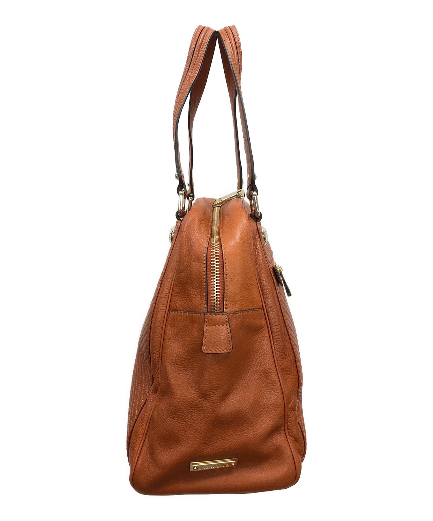 中古・古着通販】MaxMara (マックスマーラ) レザーハンドバッグ 