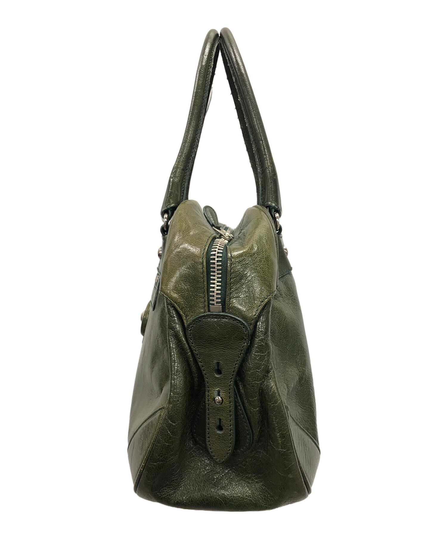中古・古着通販】BALENCIAGA (バレンシアガ) ハンドバッグ グリーン 