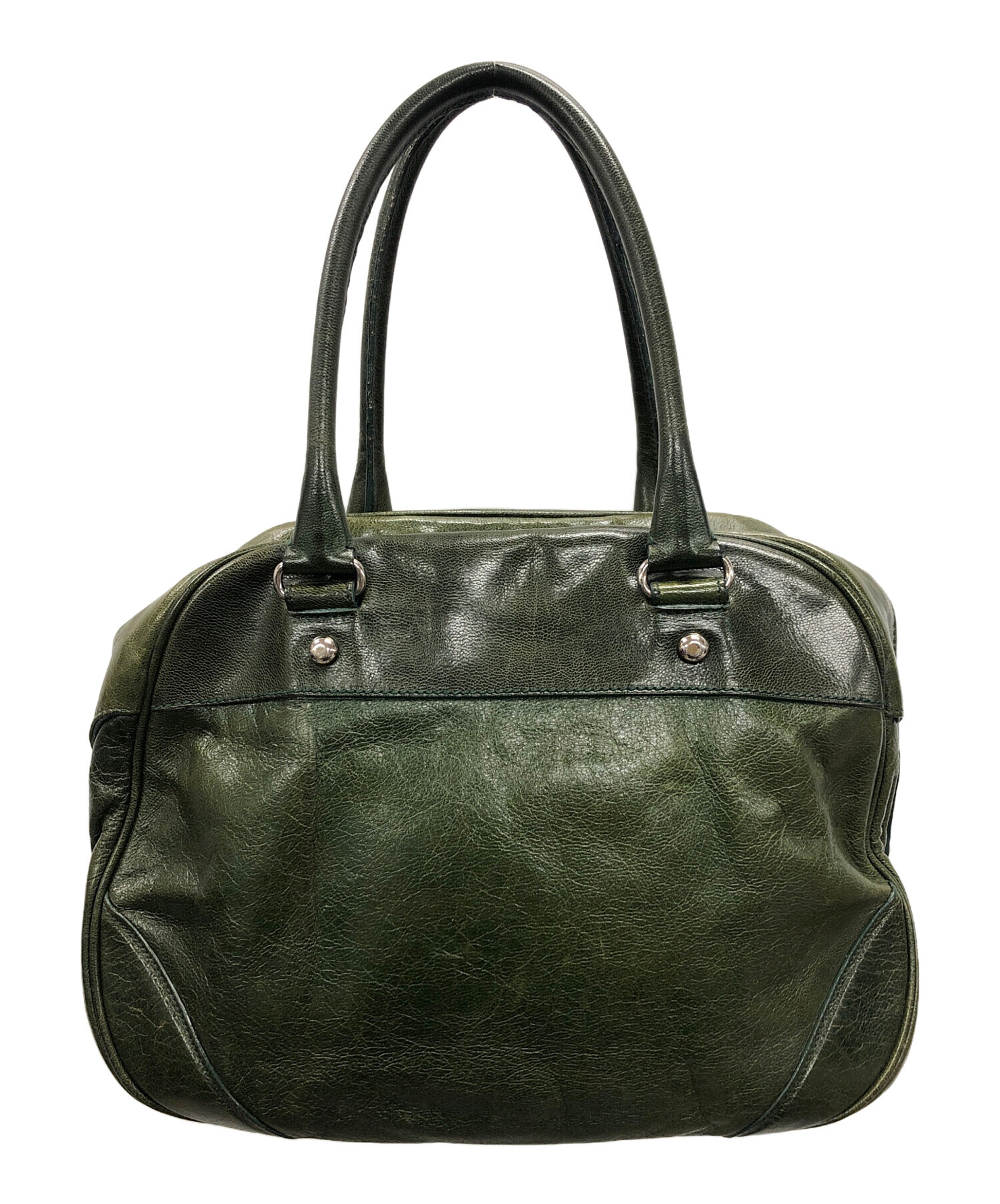 中古・古着通販】BALENCIAGA (バレンシアガ) ハンドバッグ グリーン 