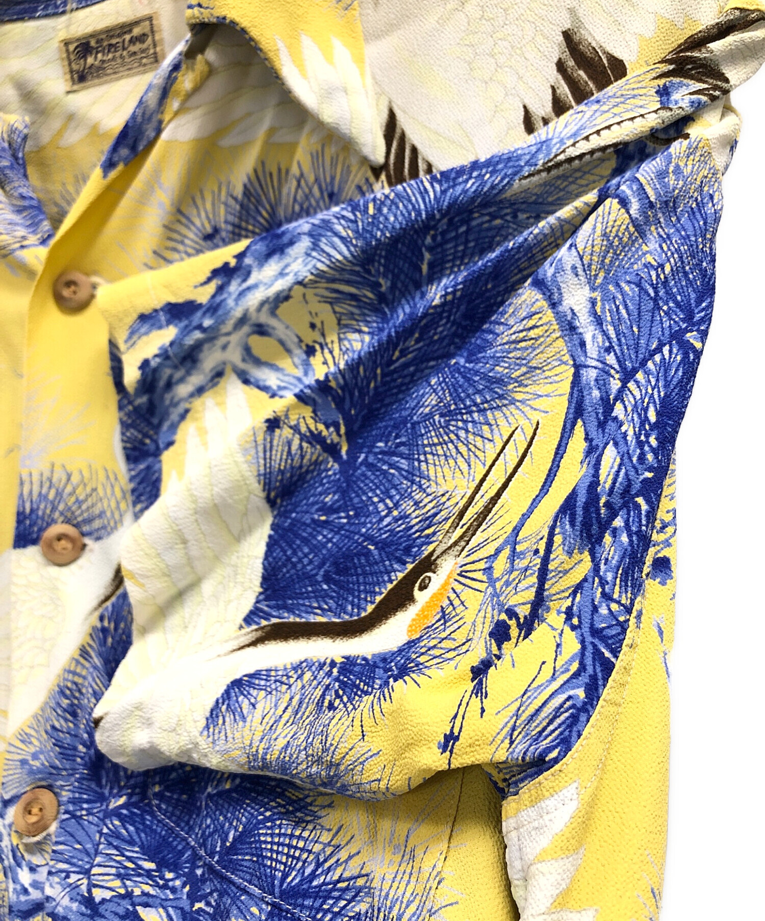 中古・古着通販】Sun Surf (サンサーフ) アロハシャツ イエロー×ブルー