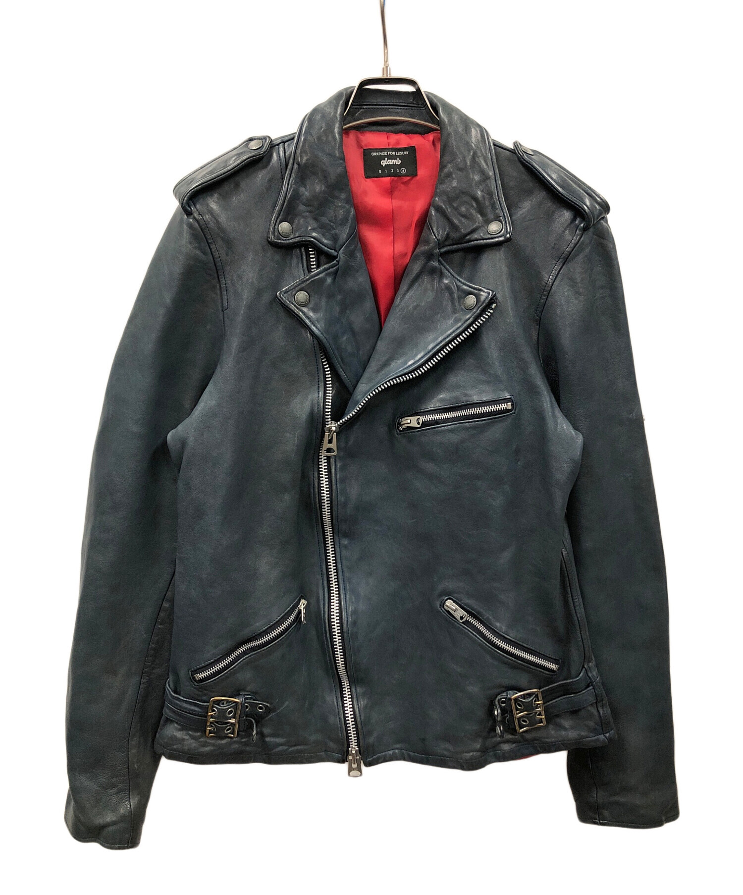 【glamb】(グラム) ダブルライダース 楽天市場】glamb グラム Calf Leather Riders Jacket カーフレザー