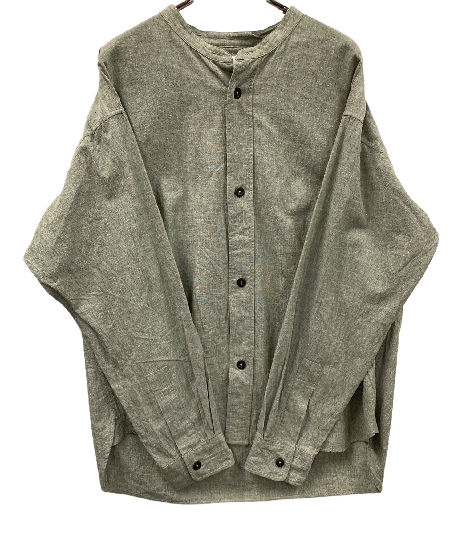 中古・古着通販】MHL (エムエイチエル) 長袖シャツ COTTON LINEN