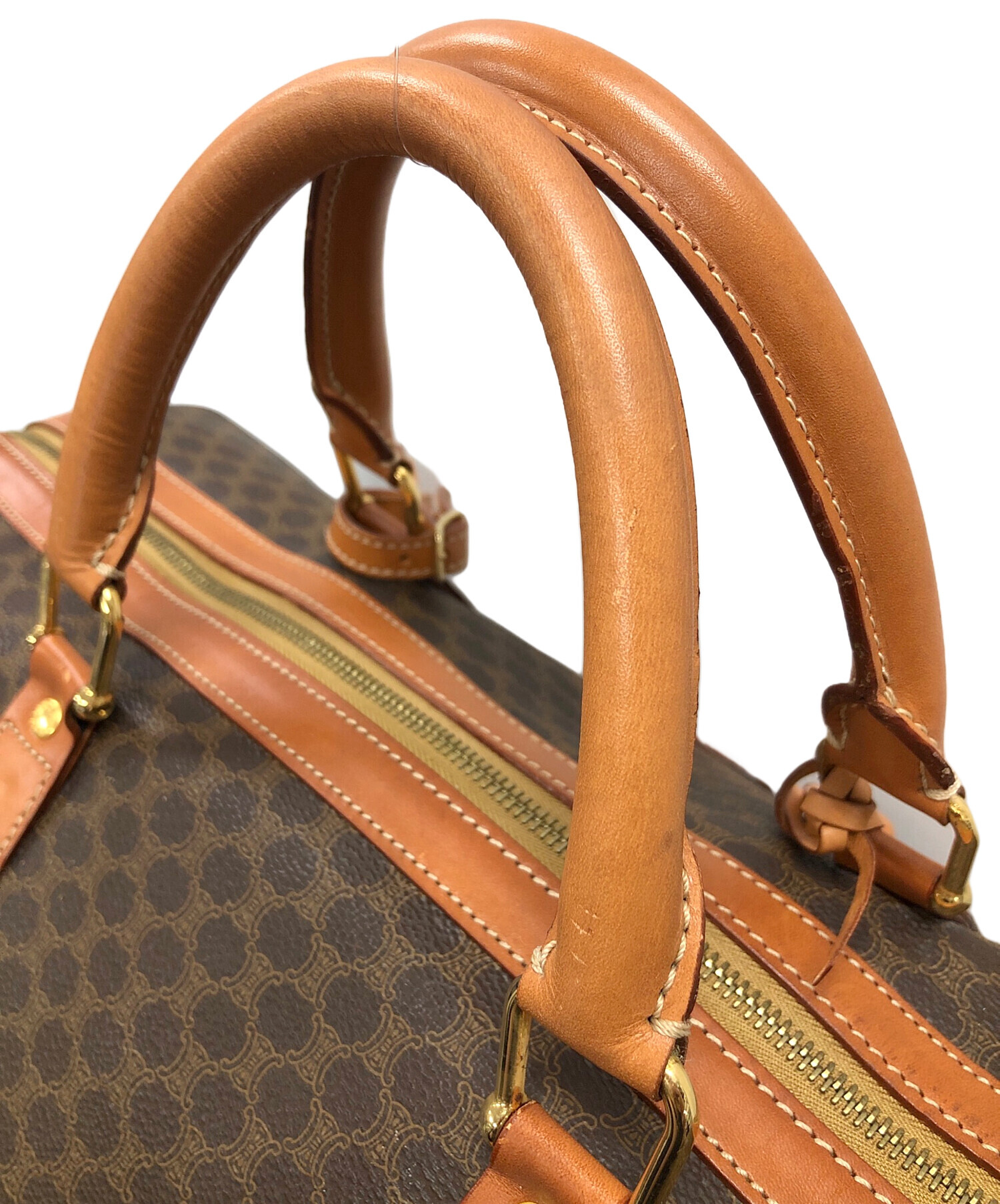 中古・古着通販】CELINE (セリーヌ) ボストンバッグ マカダム ブラウン