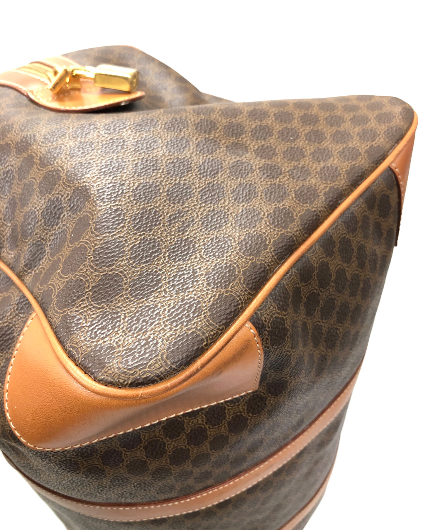 中古・古着通販】CELINE (セリーヌ) ボストンバッグ マカダム ブラウン