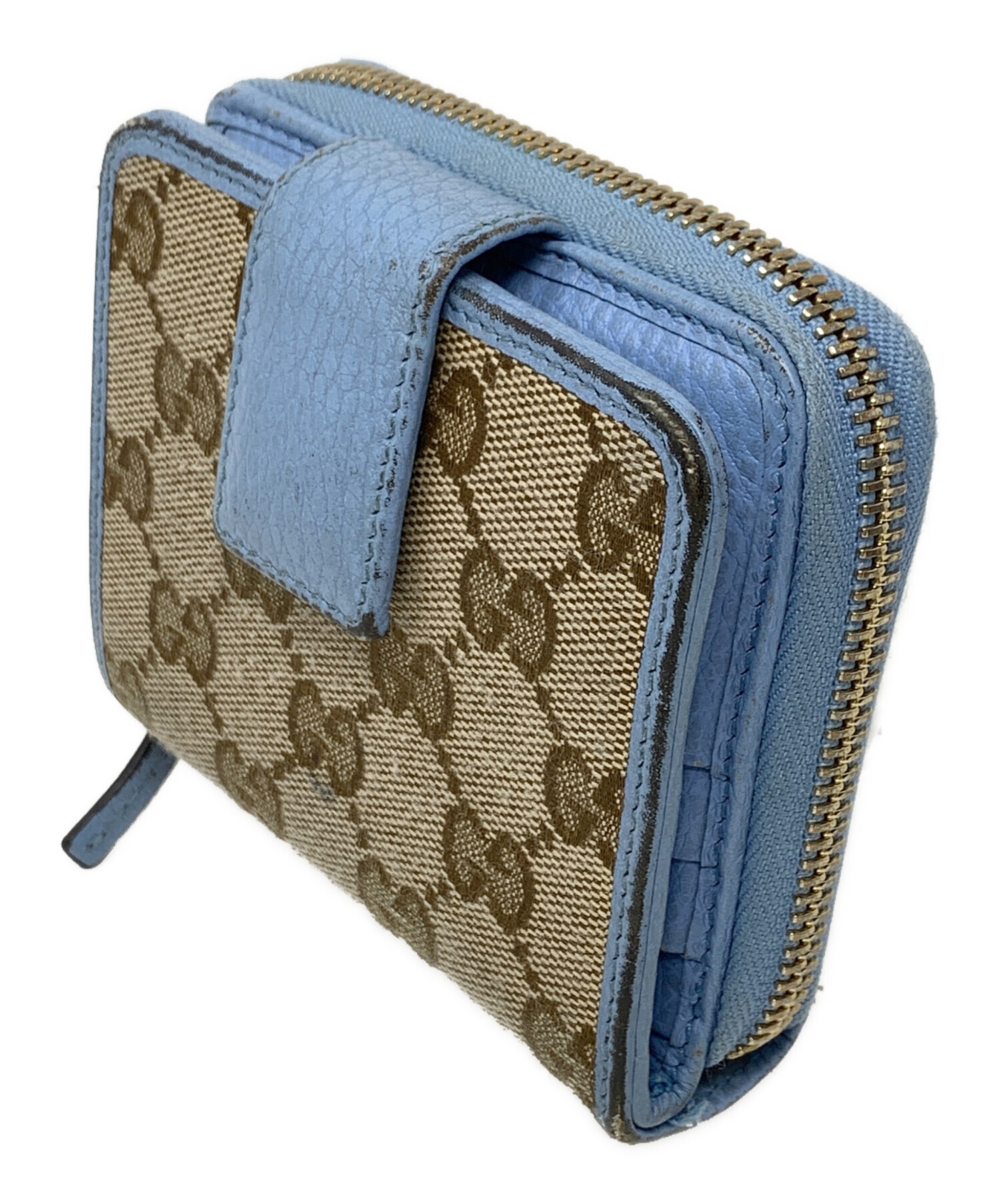 美品】GUCCI 折り財布 GGキャンバス ブルー | AKH-LUDWIG.DE