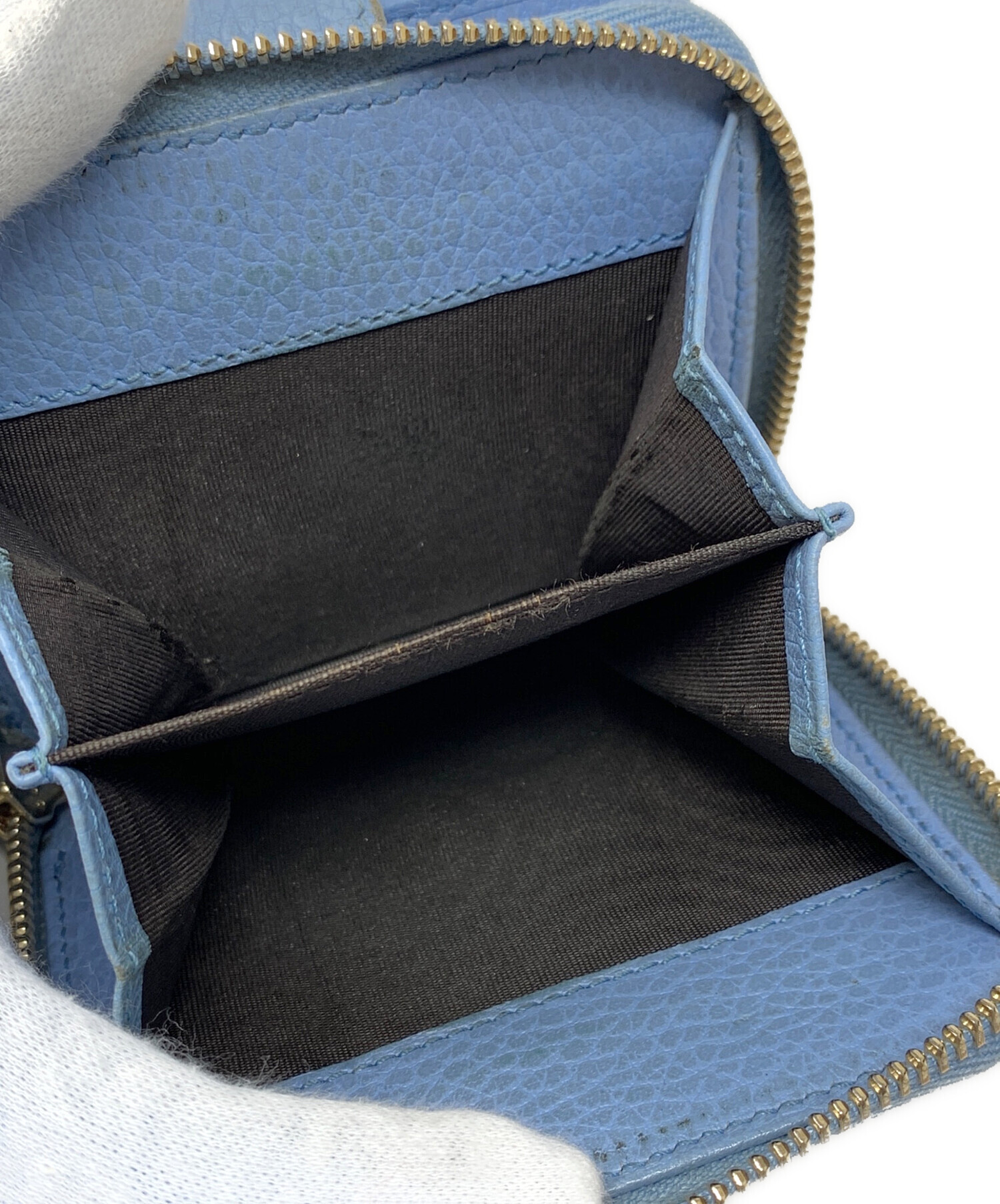 中古・古着通販】GUCCI (グッチ) 2つ折り財布 キャンバス GG ベージュ 