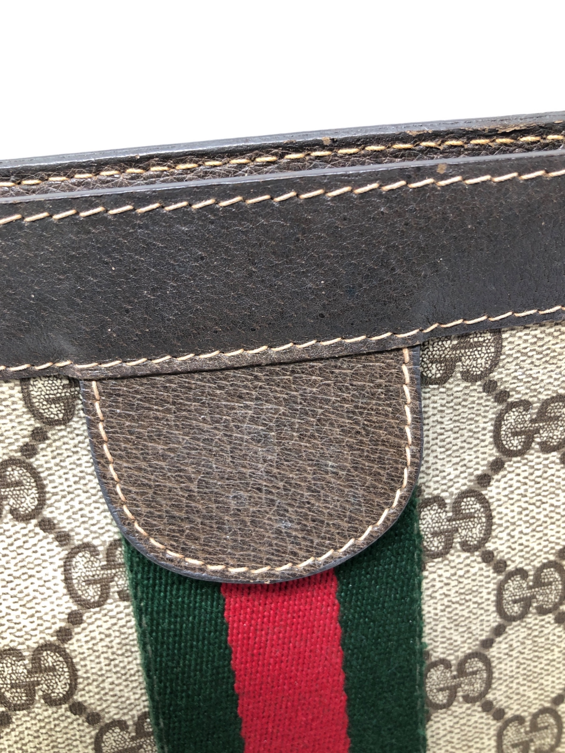 中古・古着通販】GUCCI (グッチ) クラッチバッグ ベージュ サイズ:実寸