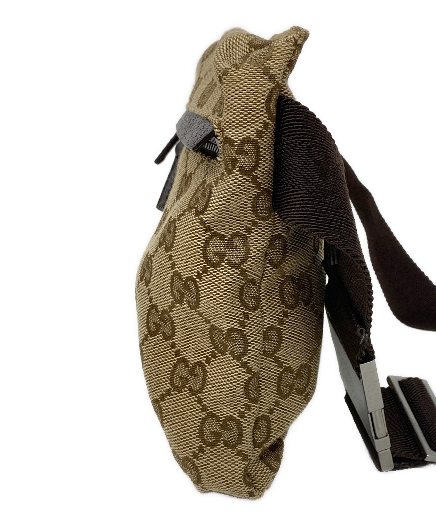 GUCCI ボディバッグ・ウエストポーチ ベージュ・ブラウン 極美品】グッチ ウエストポーチ ボディーバッグベージュ ブラウン