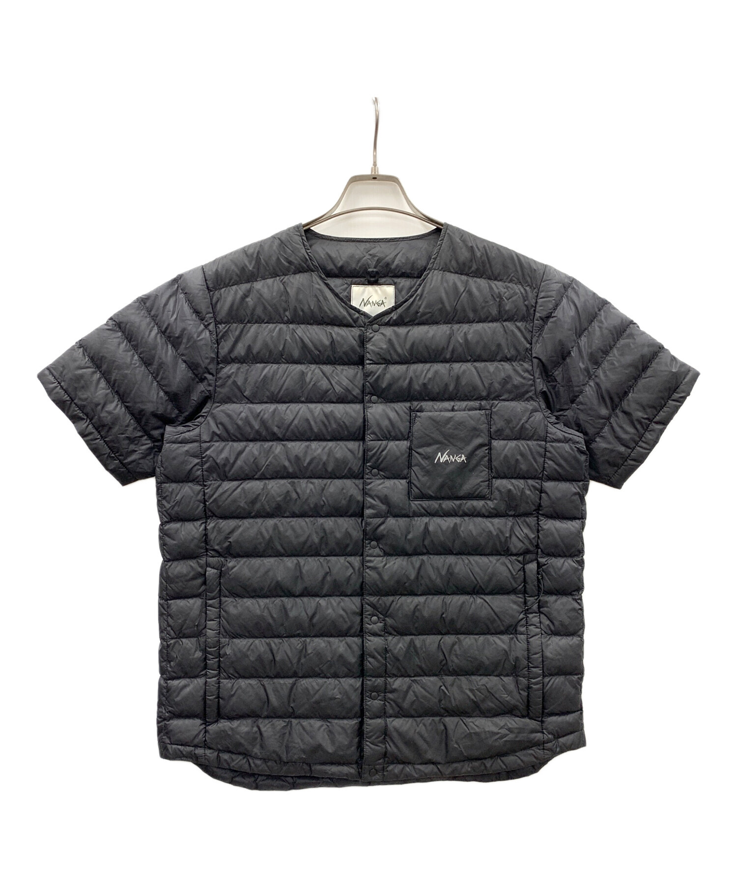 中古・古着通販】NANGA (ナンガ) 半袖ダウンジャケット ブラック