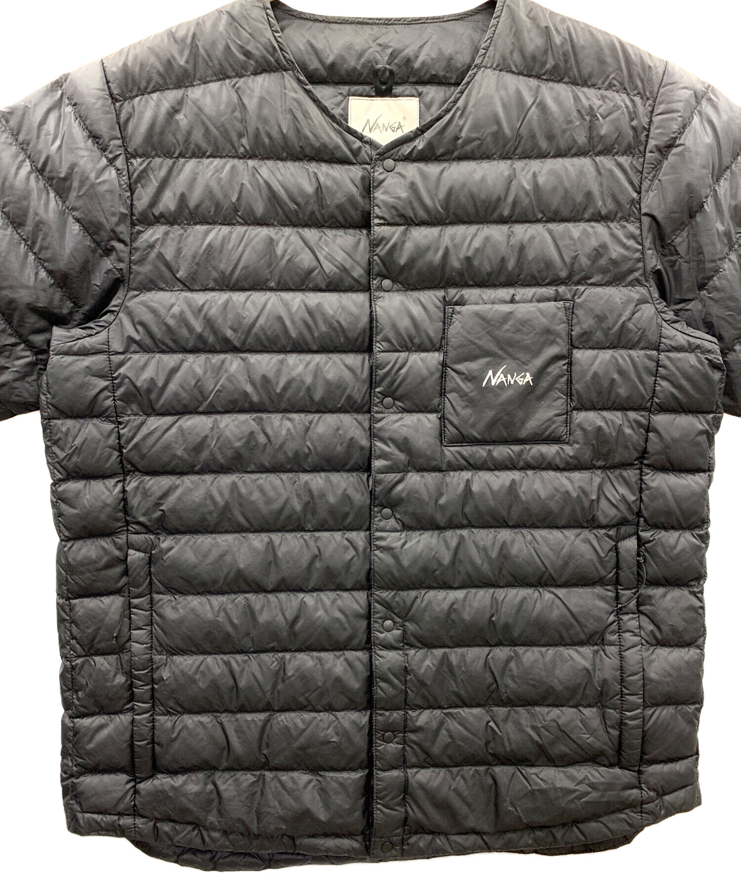 中古・古着通販】NANGA (ナンガ) 半袖ダウンジャケット ブラック