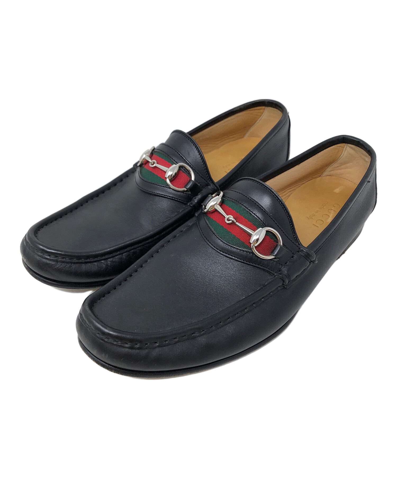 美品　GUCCI グッチ　ホースビットローファー　黒　43ハーフ 中古・古着通販】GUCCI (グッチ) ホースビットローファー シューズ