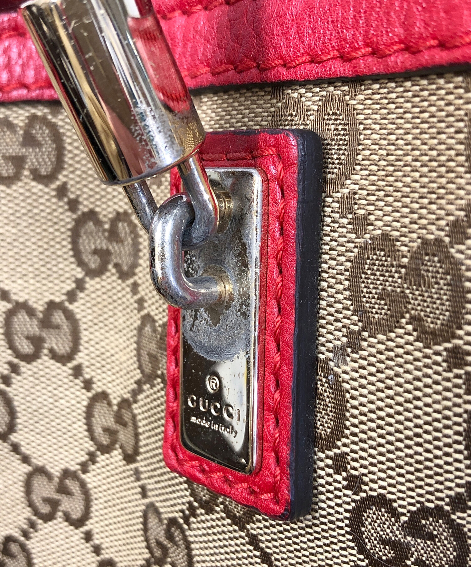 中古・古着通販】GUCCI (グッチ) GG（ジージー）ベラ バンブータッセル 