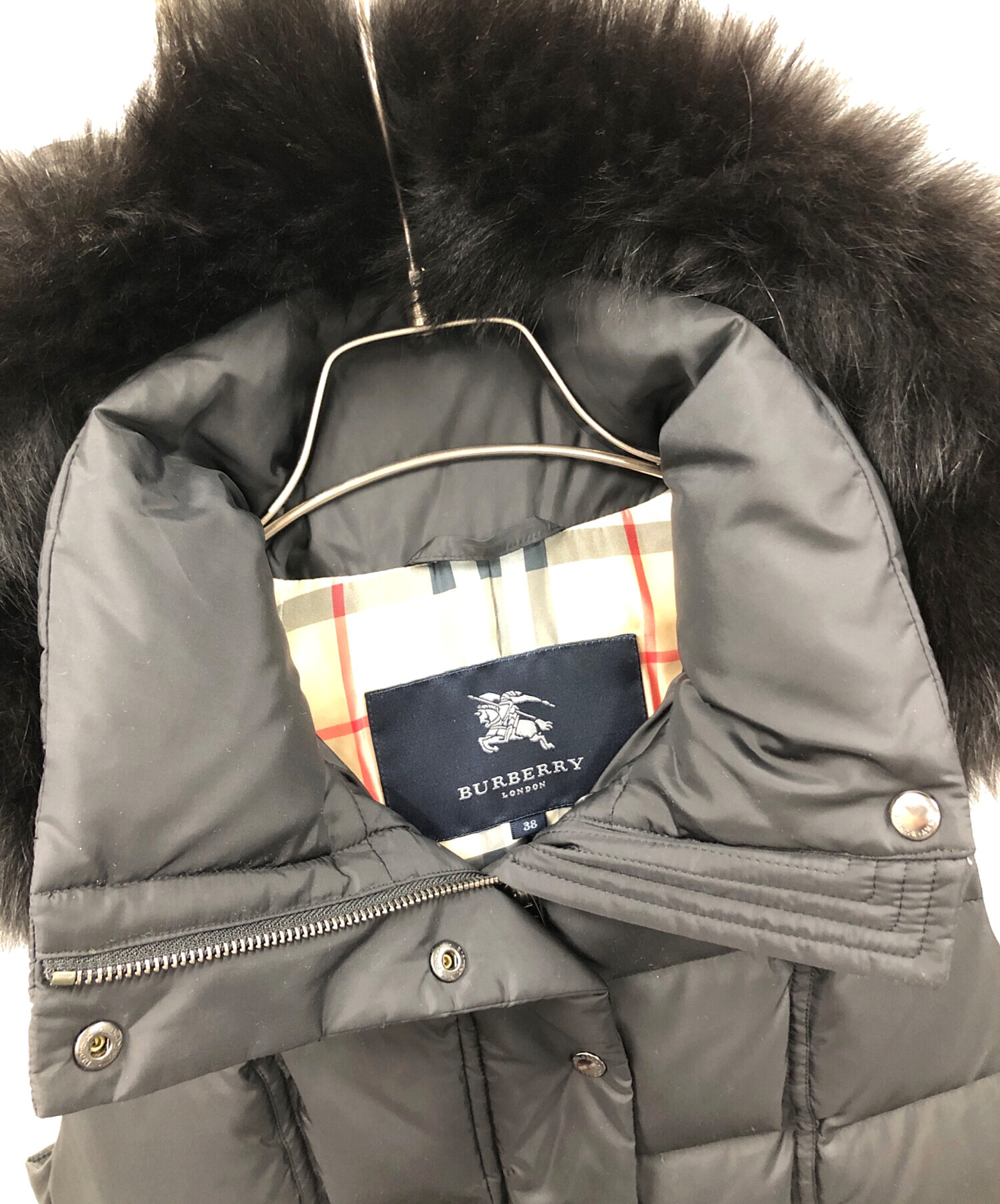 訳　バーバリー　BURBERRY  London   38   ダウンベスト 訳 バーバリー BURBERRY London 38 ダウンベスト Burberry ブラック