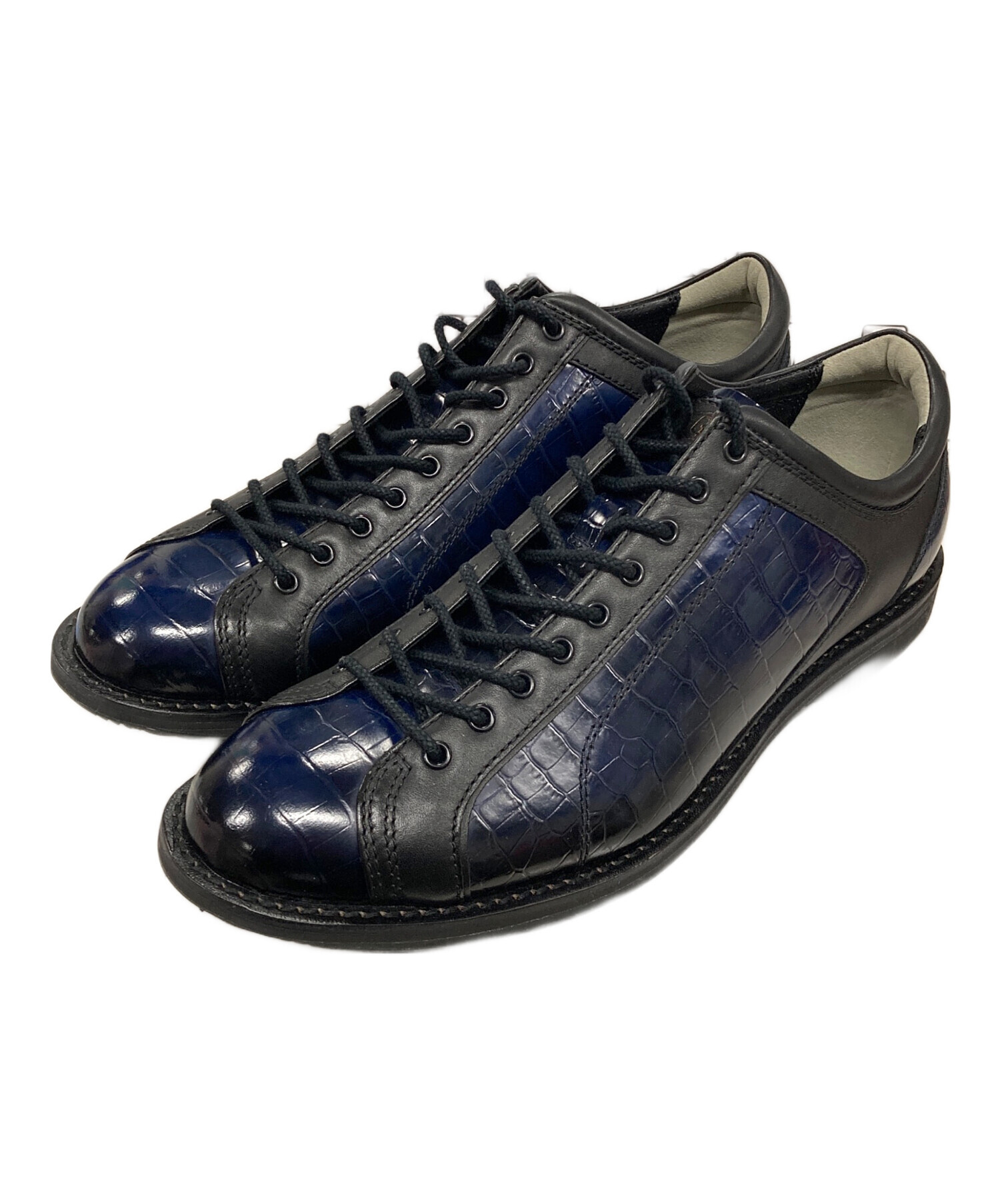 美品 25㎝◎REGAL リーガル レザースニーカー ネイビー 紺 中古・古着通販】REGAL (リーガル) レザースニーカー ブルー サイズ:25