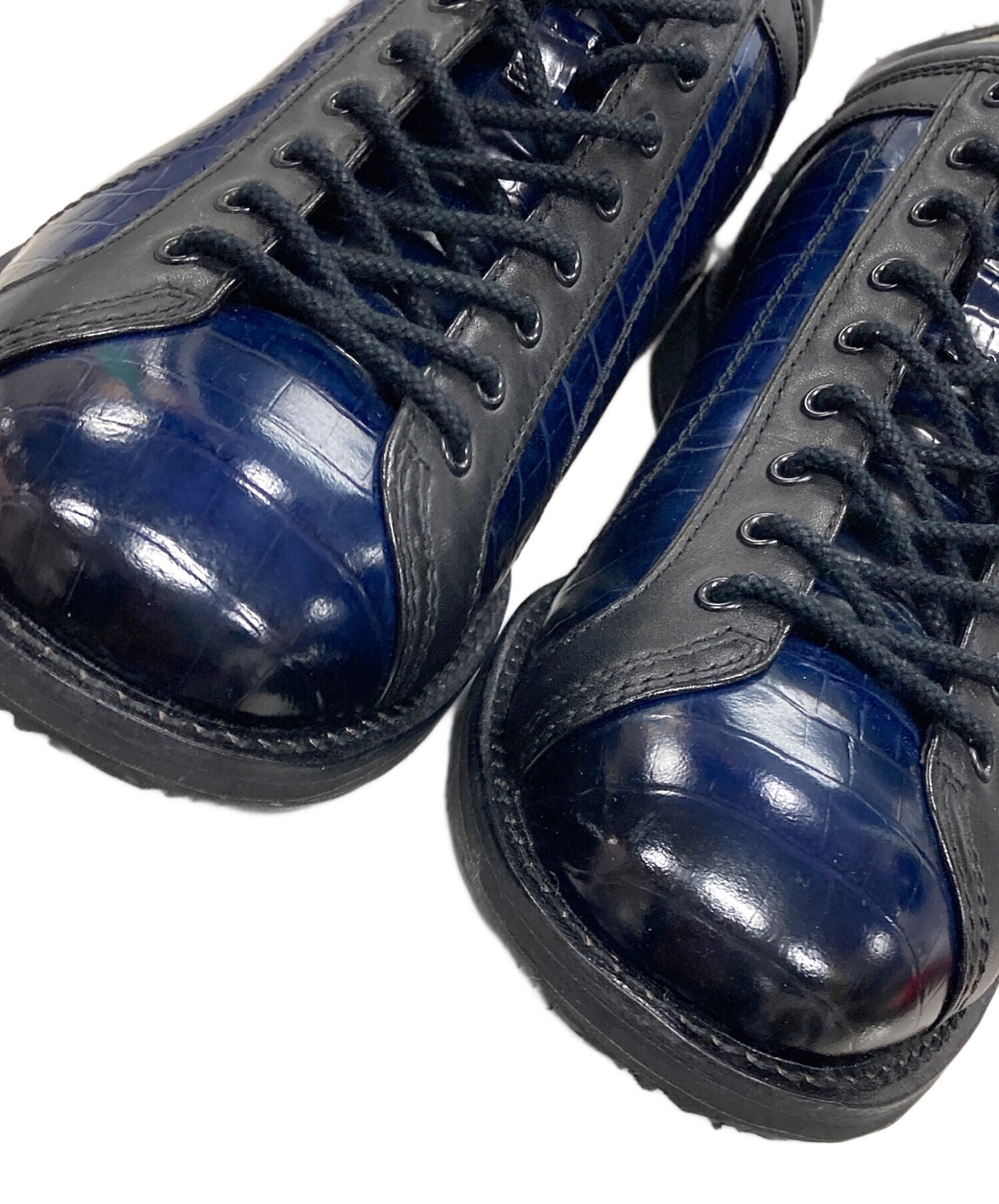 中古・古着通販】REGAL (リーガル) レザースニーカー ブルー サイズ:25