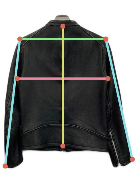 中古・古着通販】HARE (ハレ) ラムレザーシングルライダースジャケット