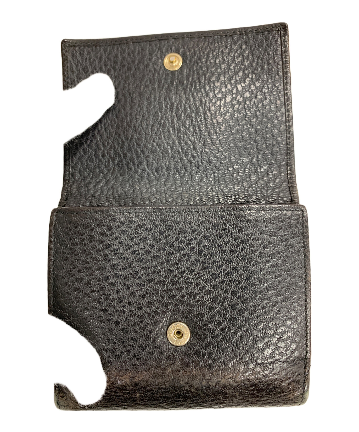 中古・古着通販】GUCCI (グッチ) 2つ折り財布 Wホック シェリーライン