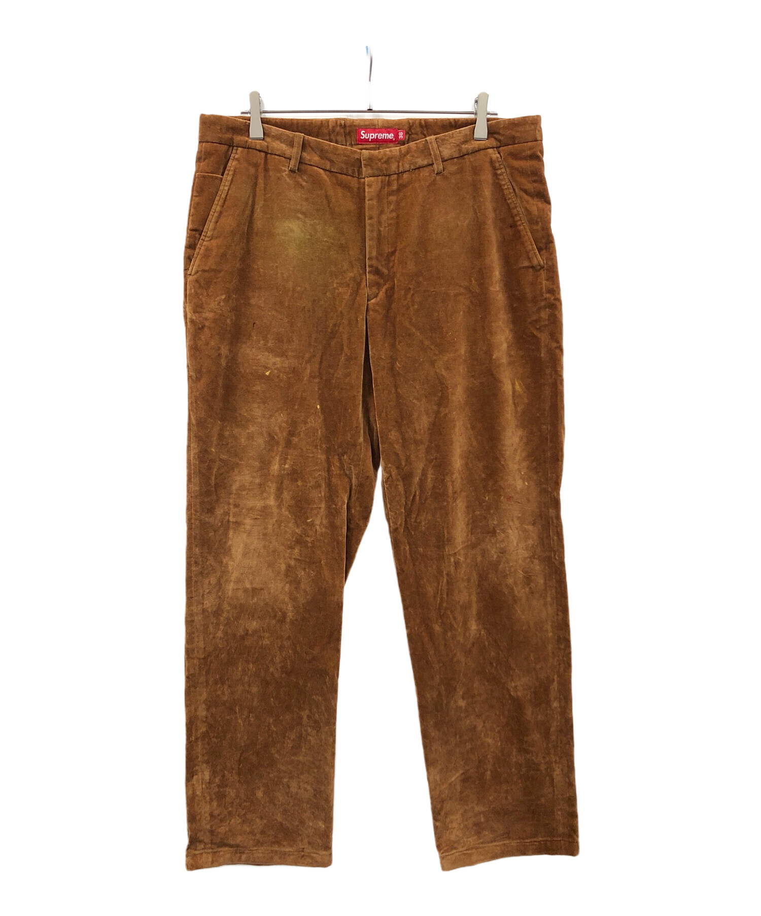Supreme シュプリーム ベロアパンツ トラウザー ワークパンツ 中古・古着通販】SUPREME (シュプリーム) ベロアワークパンツ Velvet