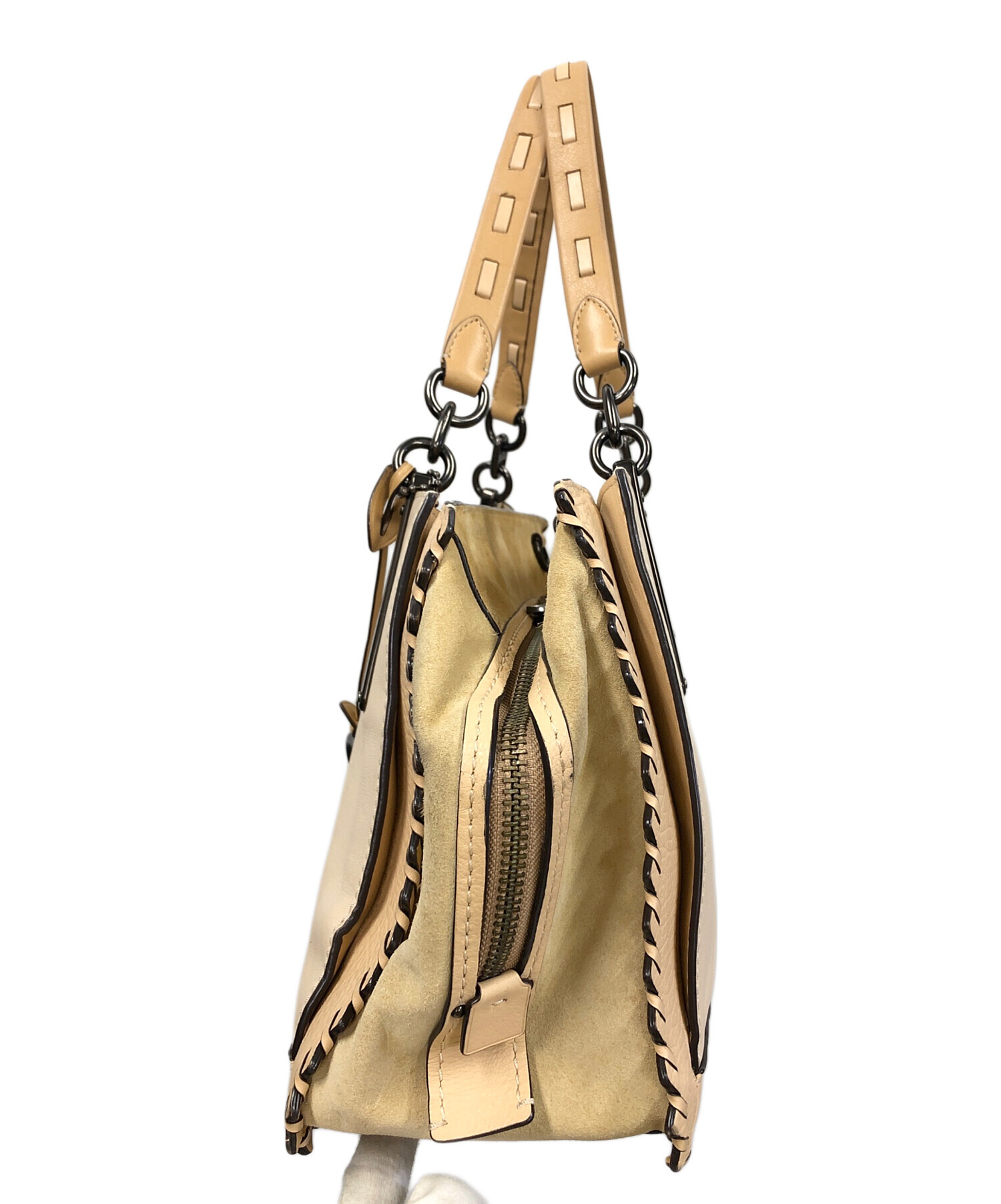 美品 現行コーチ ドリーマー36 キルティング 2way ハンドバッグ デニム 中古・古着通販】COACH (コーチ) 2WAYバッグ ショルダーバッグ トート