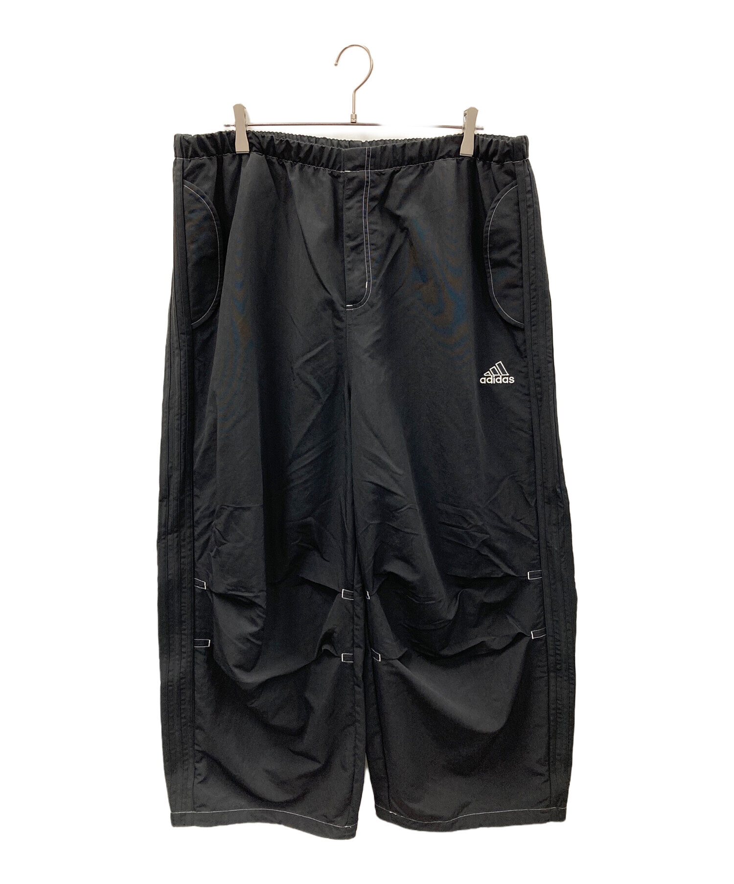 adidas　メンズ パラシュートパンツ　黒　XL　タグ無し新品 中古・古着通販】adidas (アディダス) ナイロンパンツ パラシュート