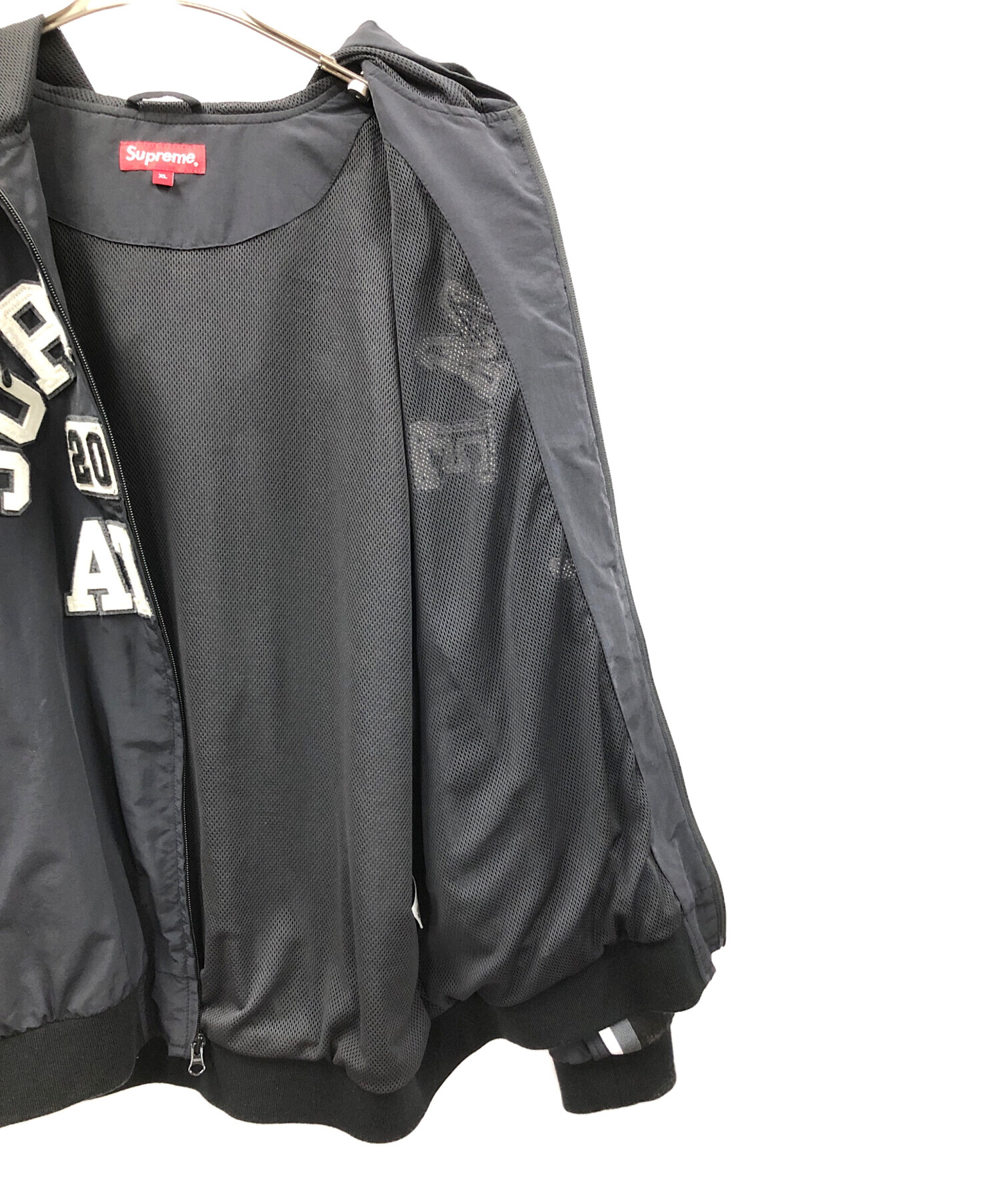 ジャケット・アウター Supreme Applique Hooded Track Jacket 中古・古着通販】SUPREME (シュプリーム) ナイロンジャケット ブラック