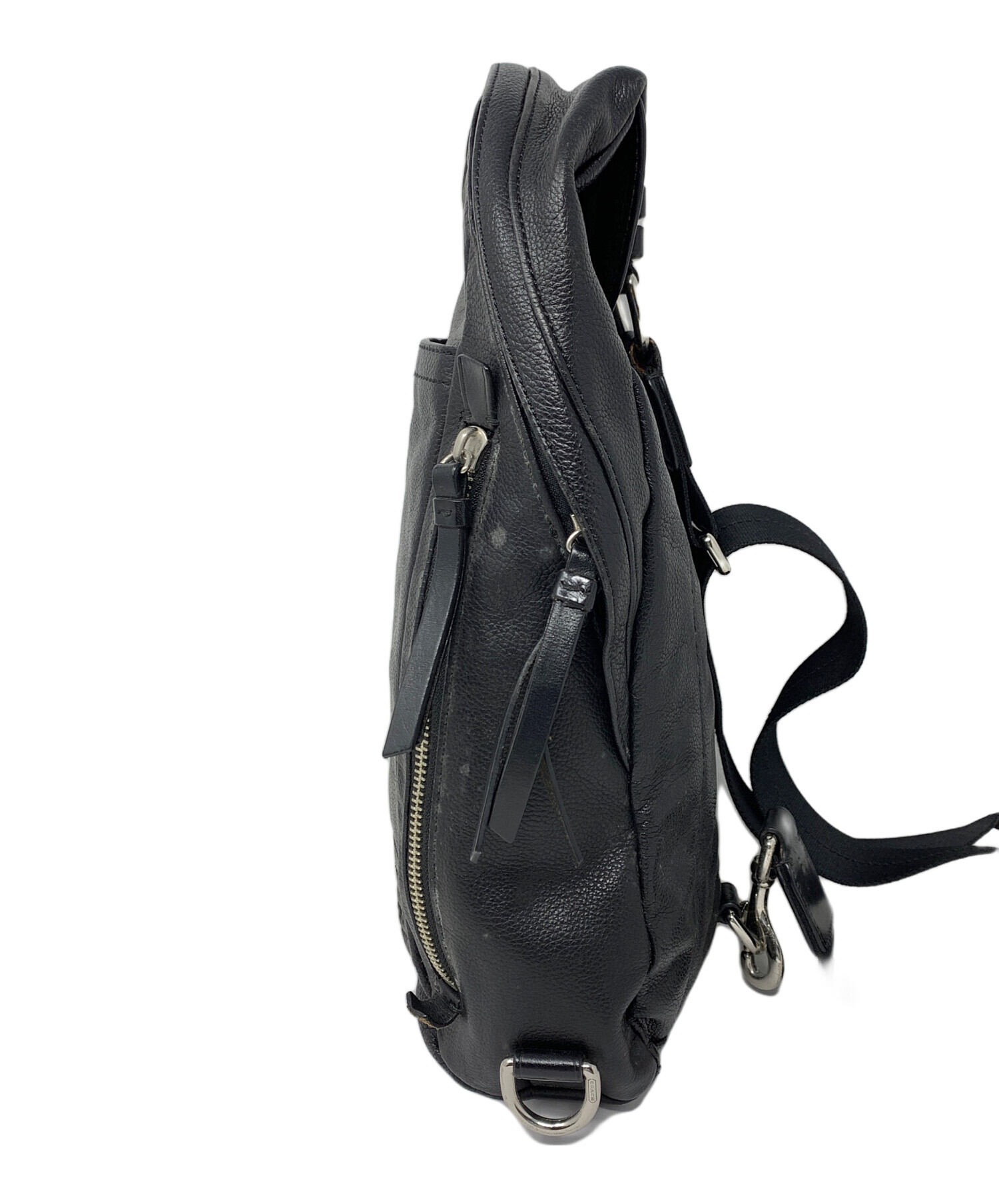 中古・古着通販】COACH (コーチ) ボディーバッグ トンプソン ブラック