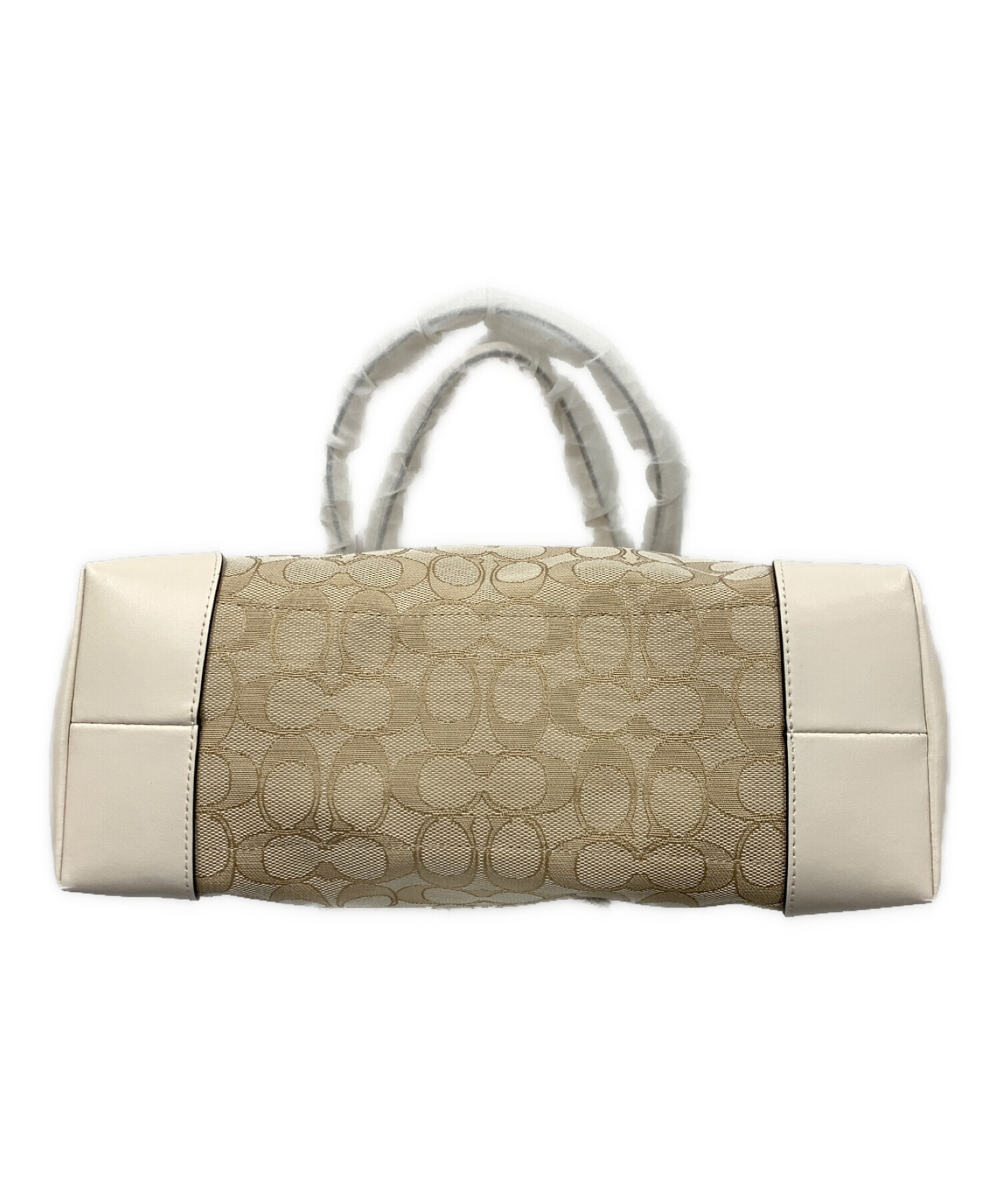 中古・古着通販】COACH (コーチ) トートバッグ シグネチャー ベージュ