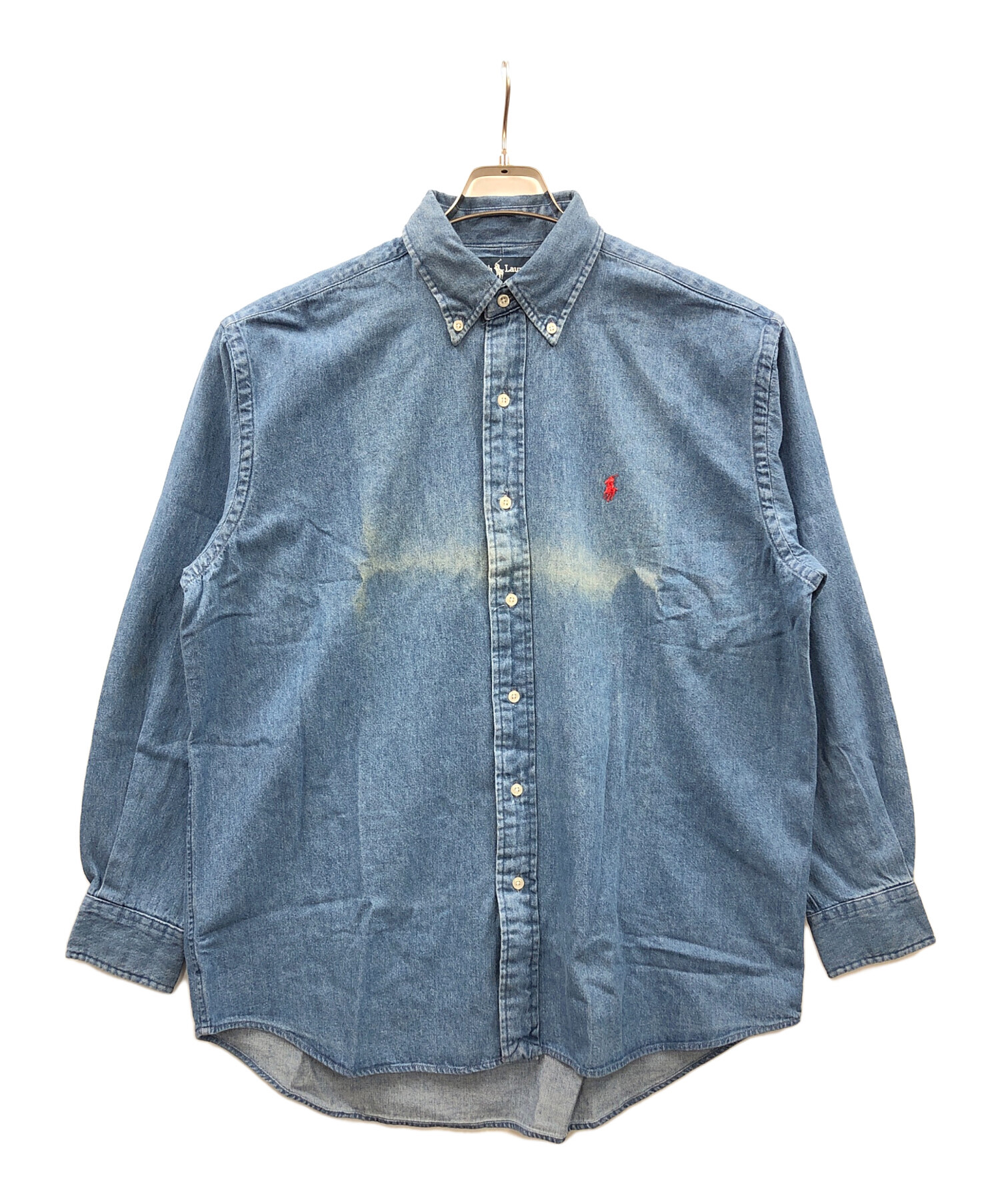 ラルフローレン デニムシャツ BLAIRE Mサイズ ボタンダウン 中古・古着通販】POLO RALPH LAUREN (ポロ・ラルフローレン) ボタン