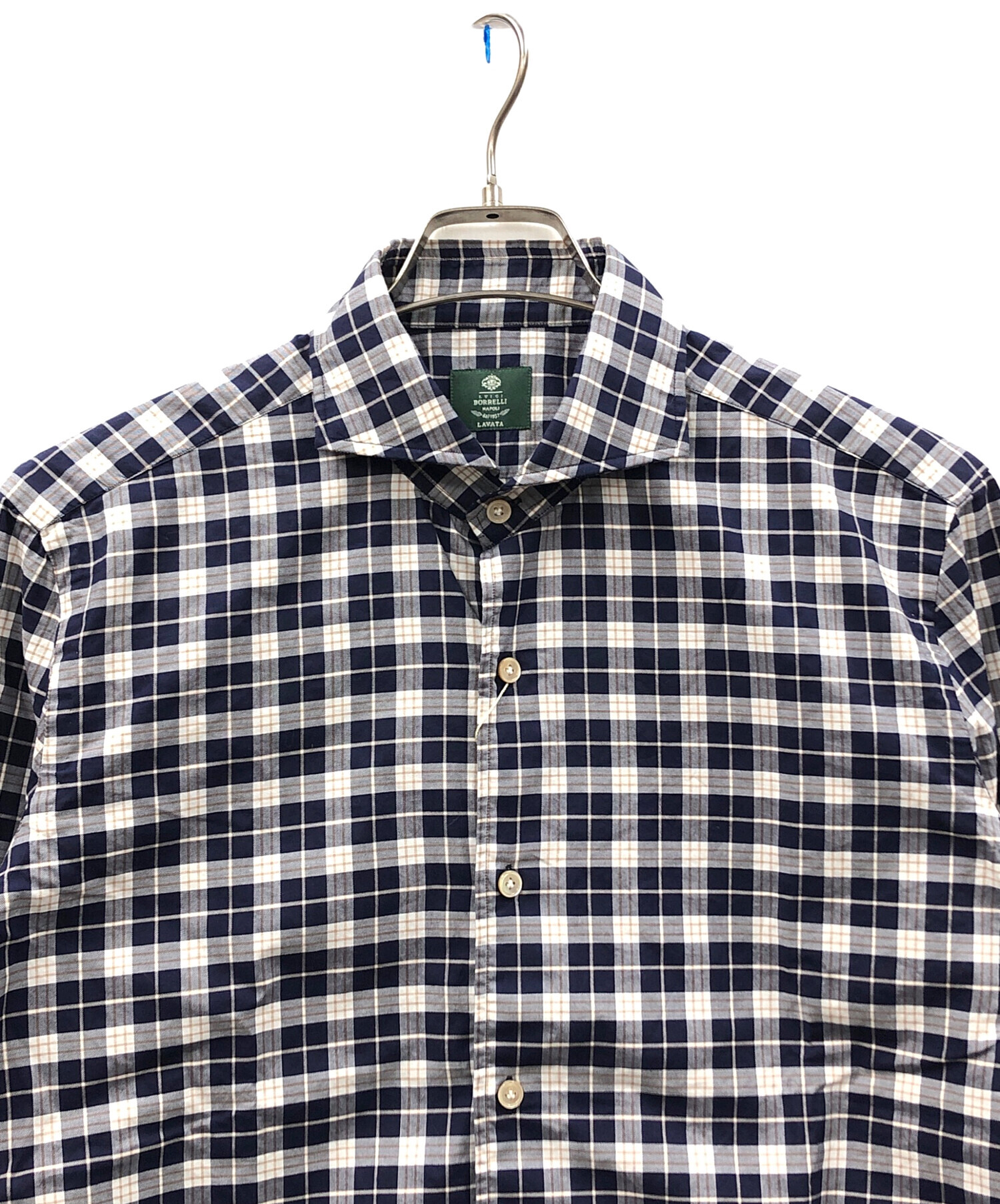中古・古着通販】BORRELLI (ボレッリ) 長袖シャツ コットン微起毛