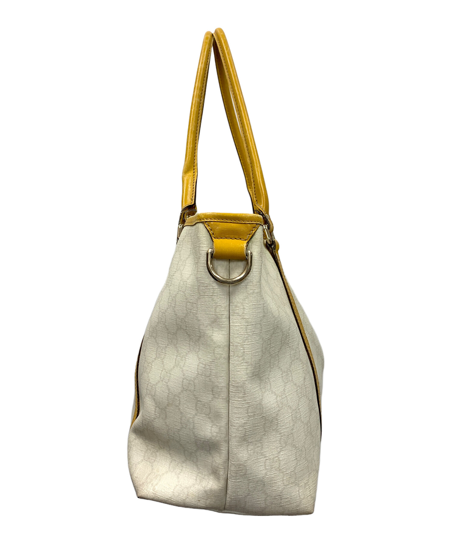 中古・古着通販】GUCCI (グッチ) トートバッグ GGスプリーム ホワイト 