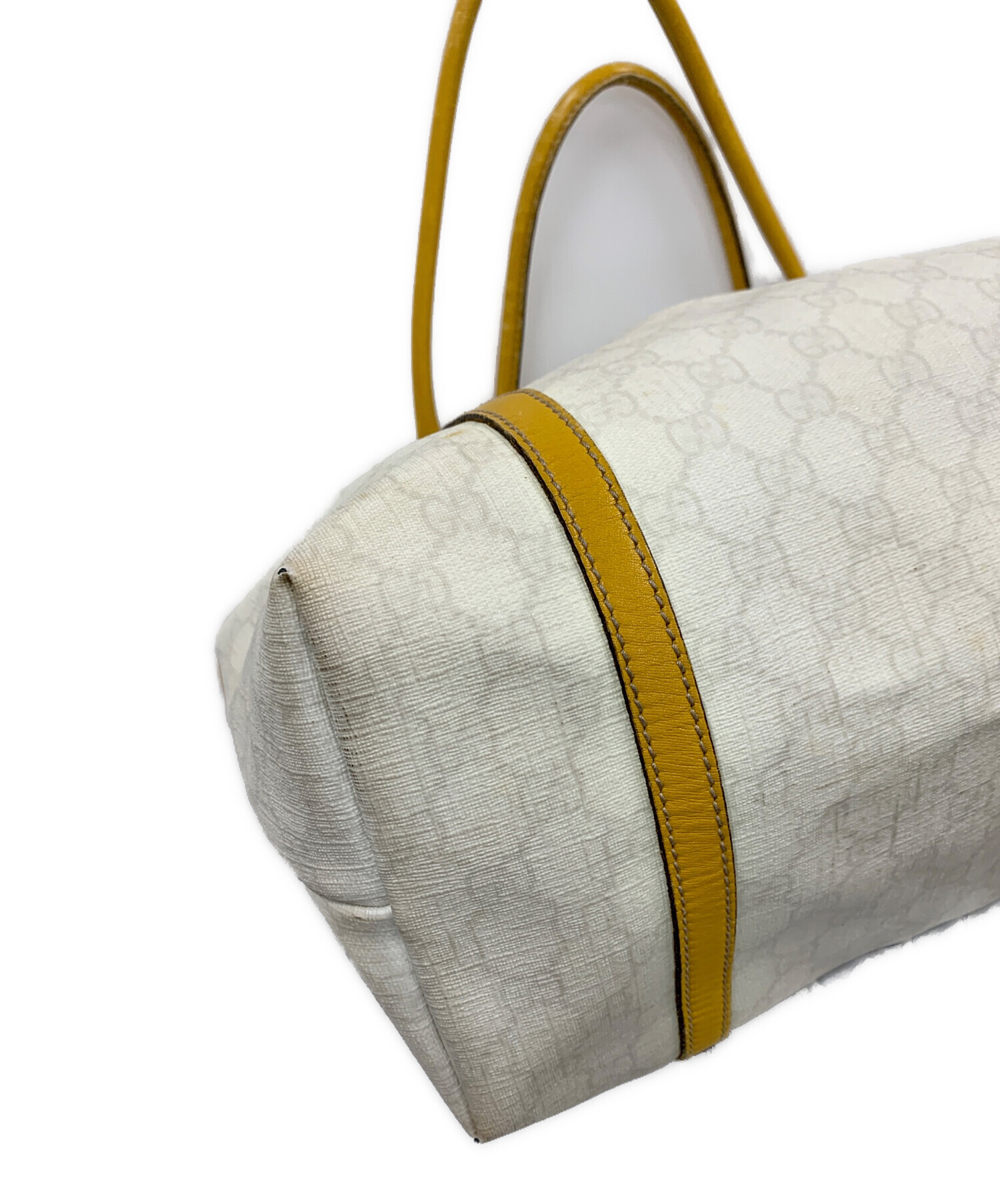 中古・古着通販】GUCCI (グッチ) トートバッグ GGスプリーム ホワイト 