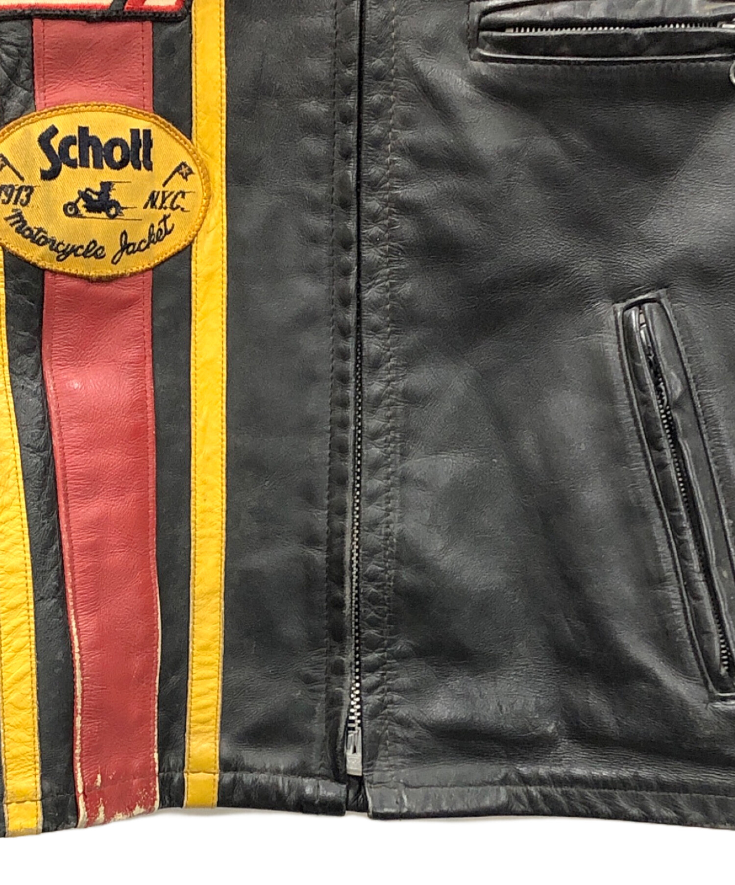 中古・古着通販】Schott (ショット) ライダースジャケット ブラック