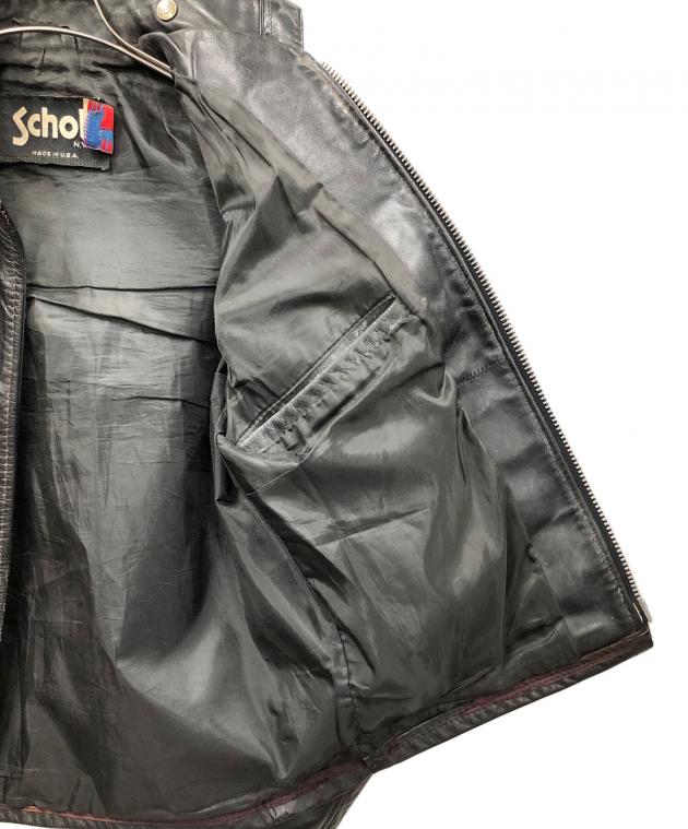 中古・古着通販】Schott (ショット) ライダースジャケット ブラック