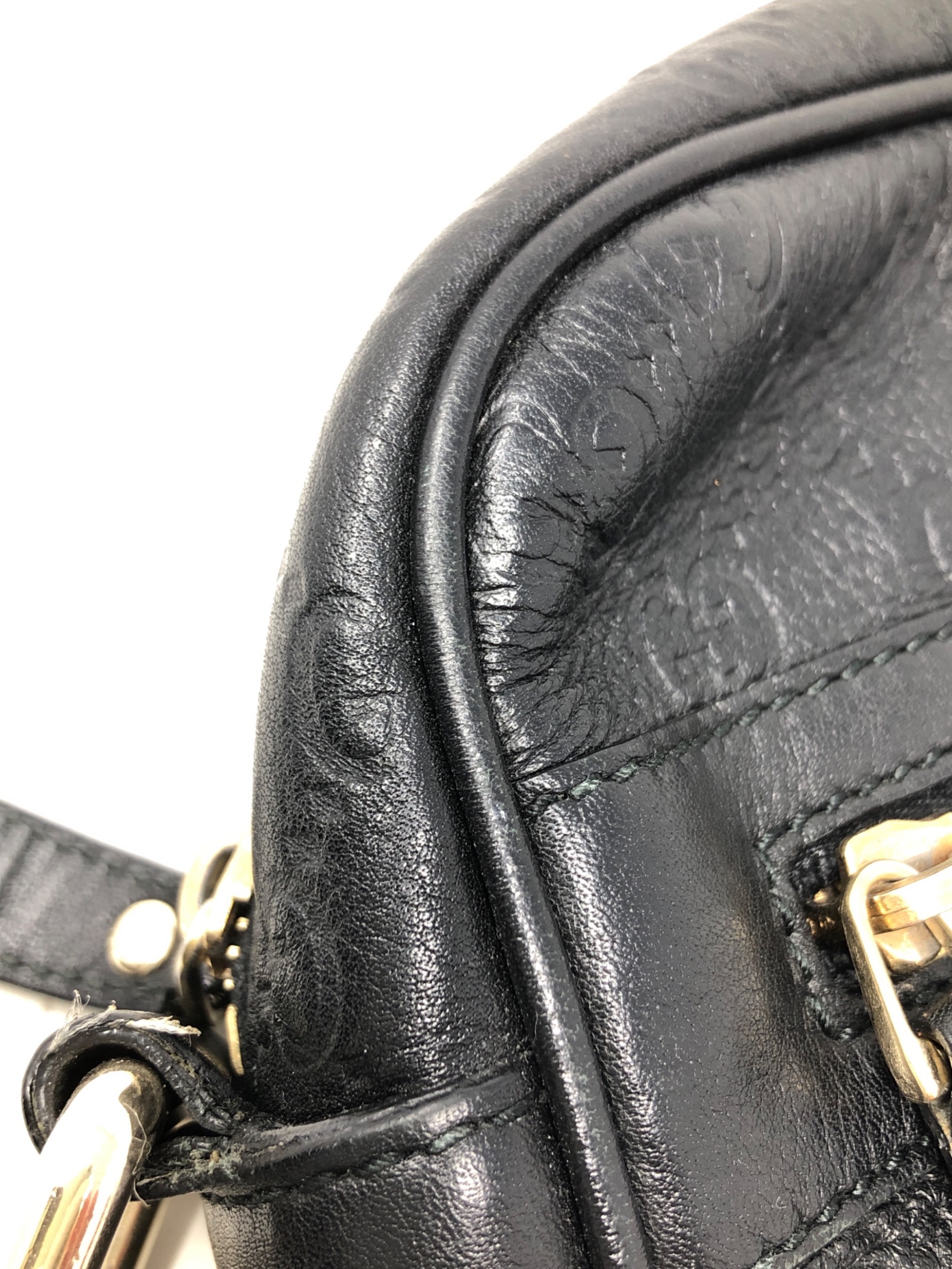 中古・古着通販】GUCCI (グッチ) バッグ グッチシマ ブラック サイズ 