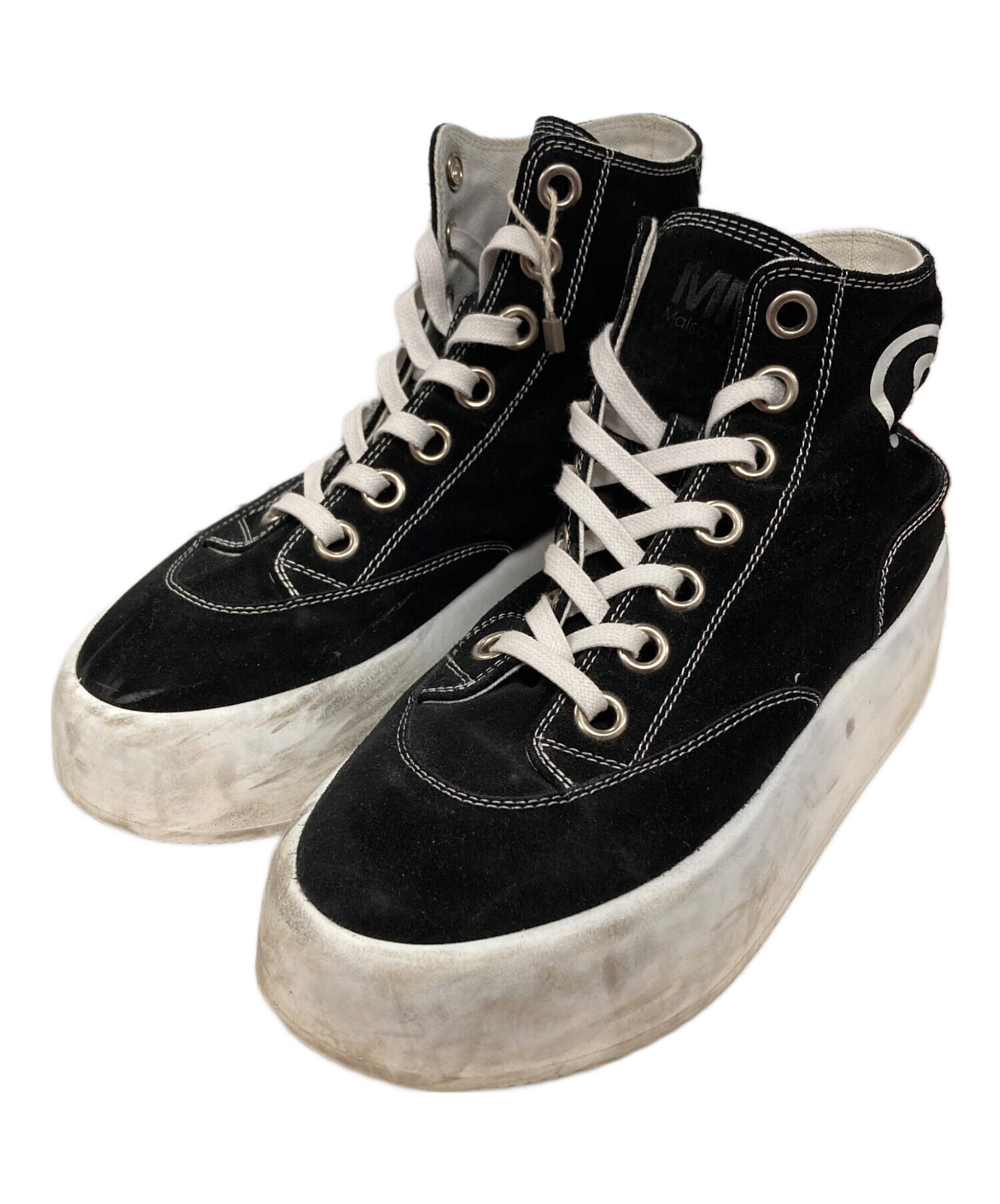 マルジェラ　ブラック 厚底 ハイカットスニーカー 中古・古着通販】Maison Margiela (メゾンマルジェラ) ハイカット
