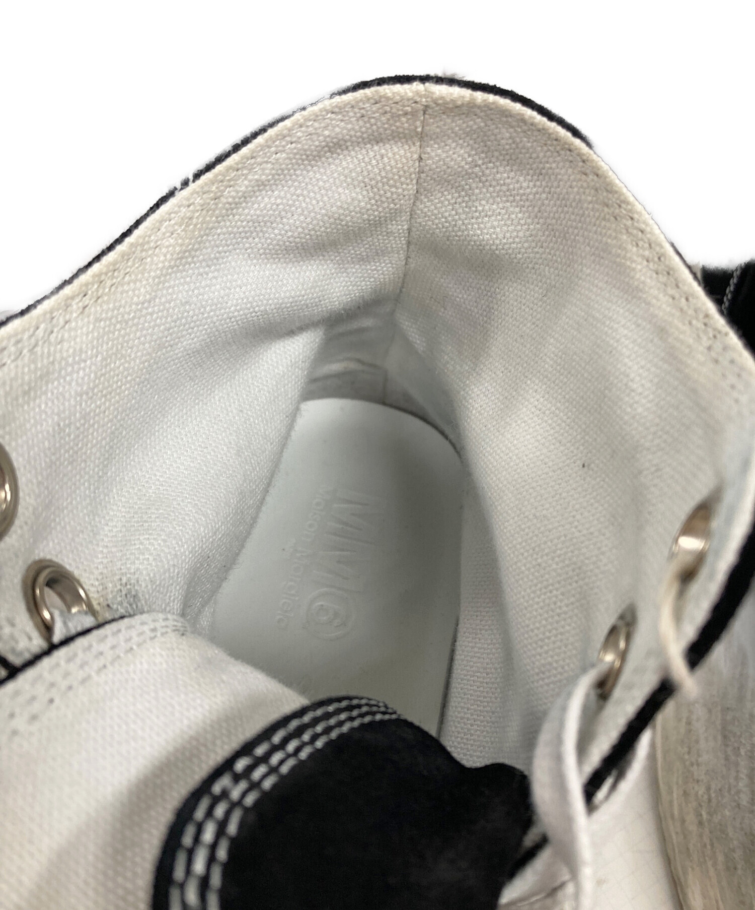 メゾンマルジェラ ハイカットスニーカー ホワイト サイズ 38 中古・古着通販】Maison Margiela (メゾンマルジェラ) ハイカット