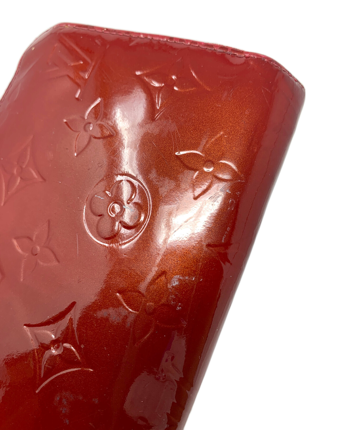 Louis Vuitton ヴェルニ　長財布　エンボス加工 レッド 中古・古着通販】LOUIS VUITTON (ルイ ヴィトン) 長財布 モノグラム