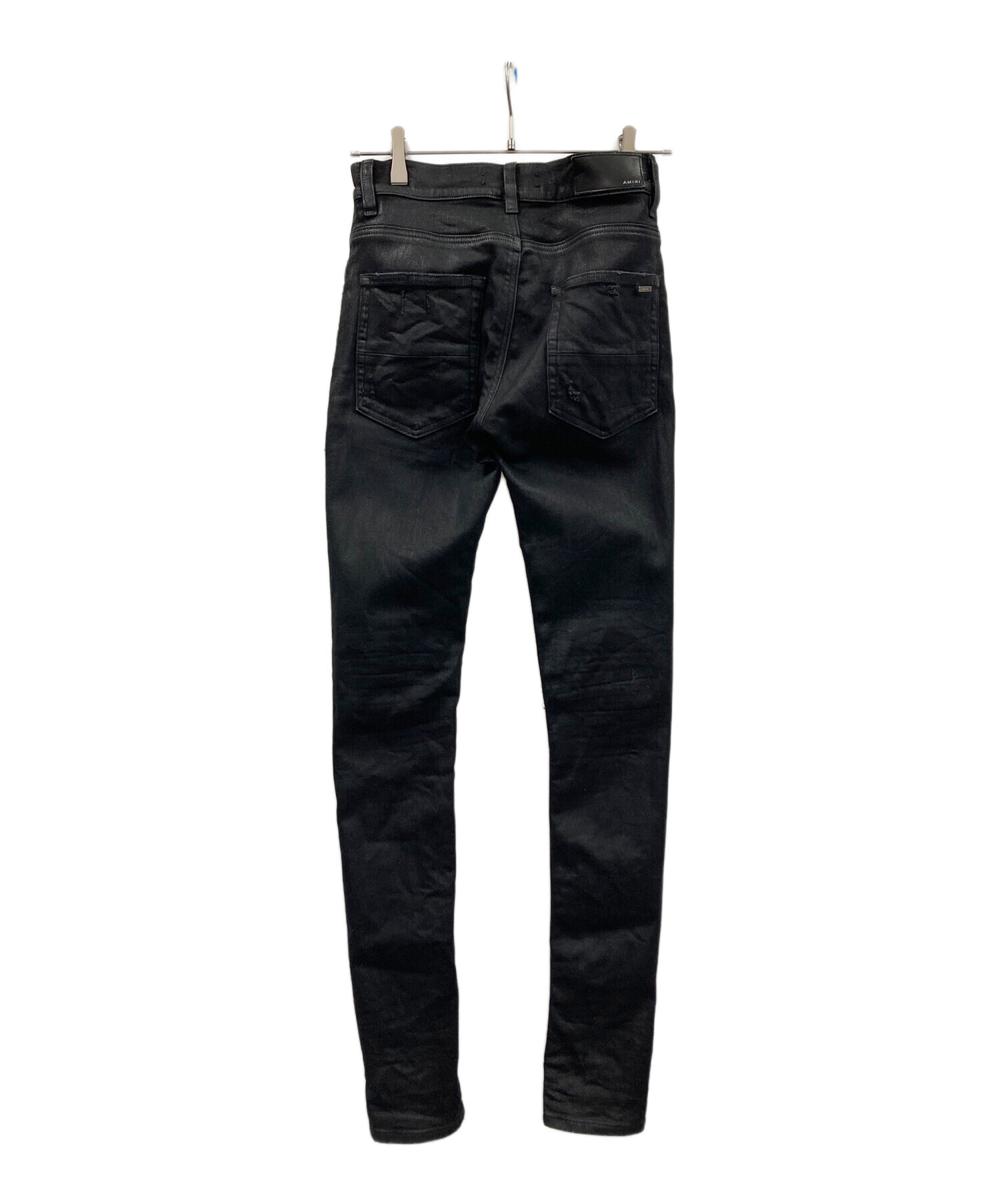 AMIRI ブラックパンツデニム　最安値 中古・古着通販】AMIRI (アミリ) スキニーデニムパンツ ブラック