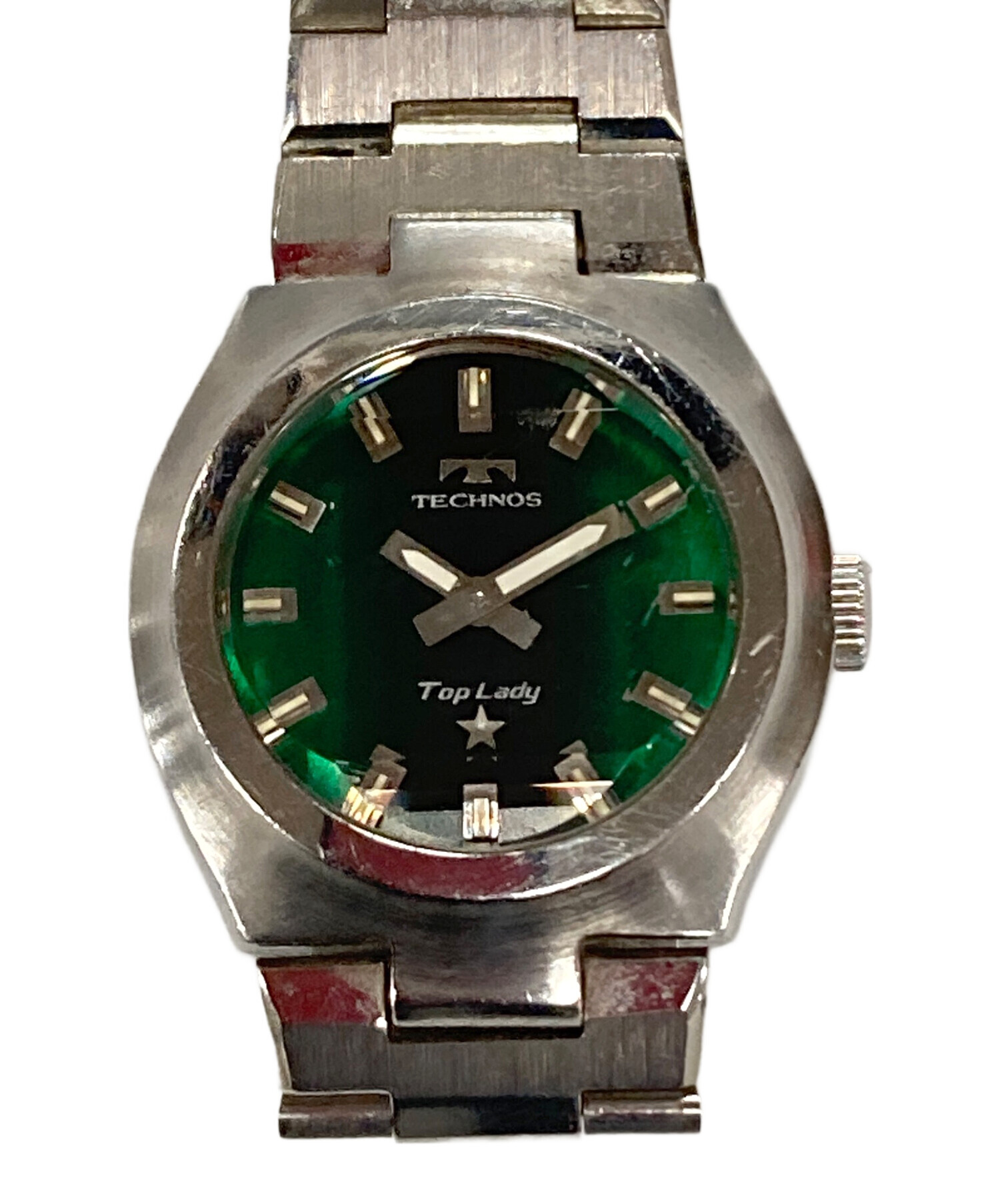 中古 メンズ TECHNOS ブランド 手巻き 腕時計 腕時計 テクノス 