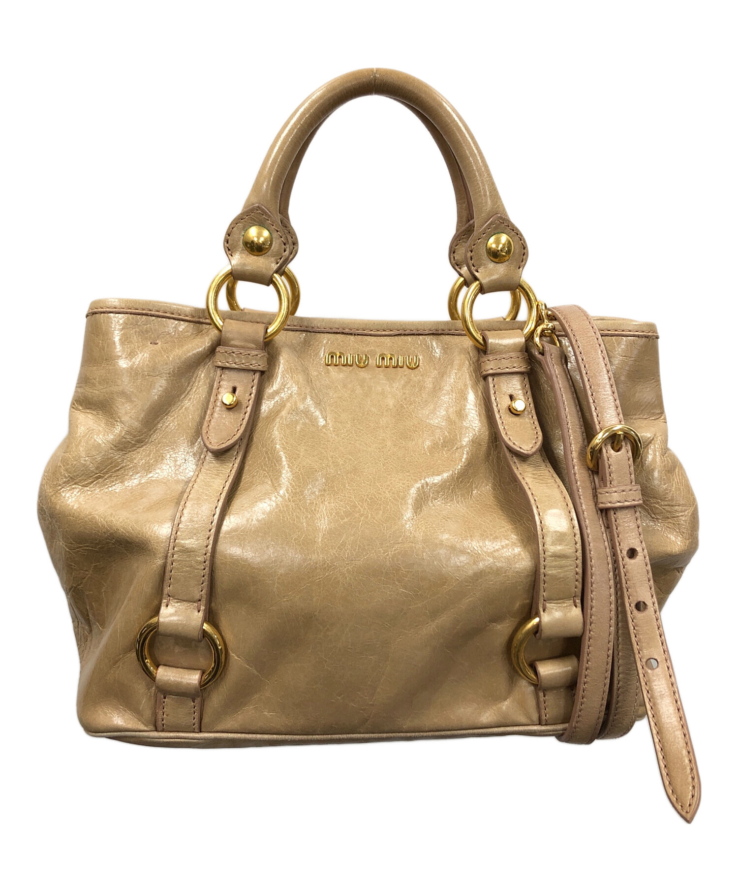 中古・古着通販】MIU MIU (ミュウミュウ) 2WAYバッグ ハンドバッグ