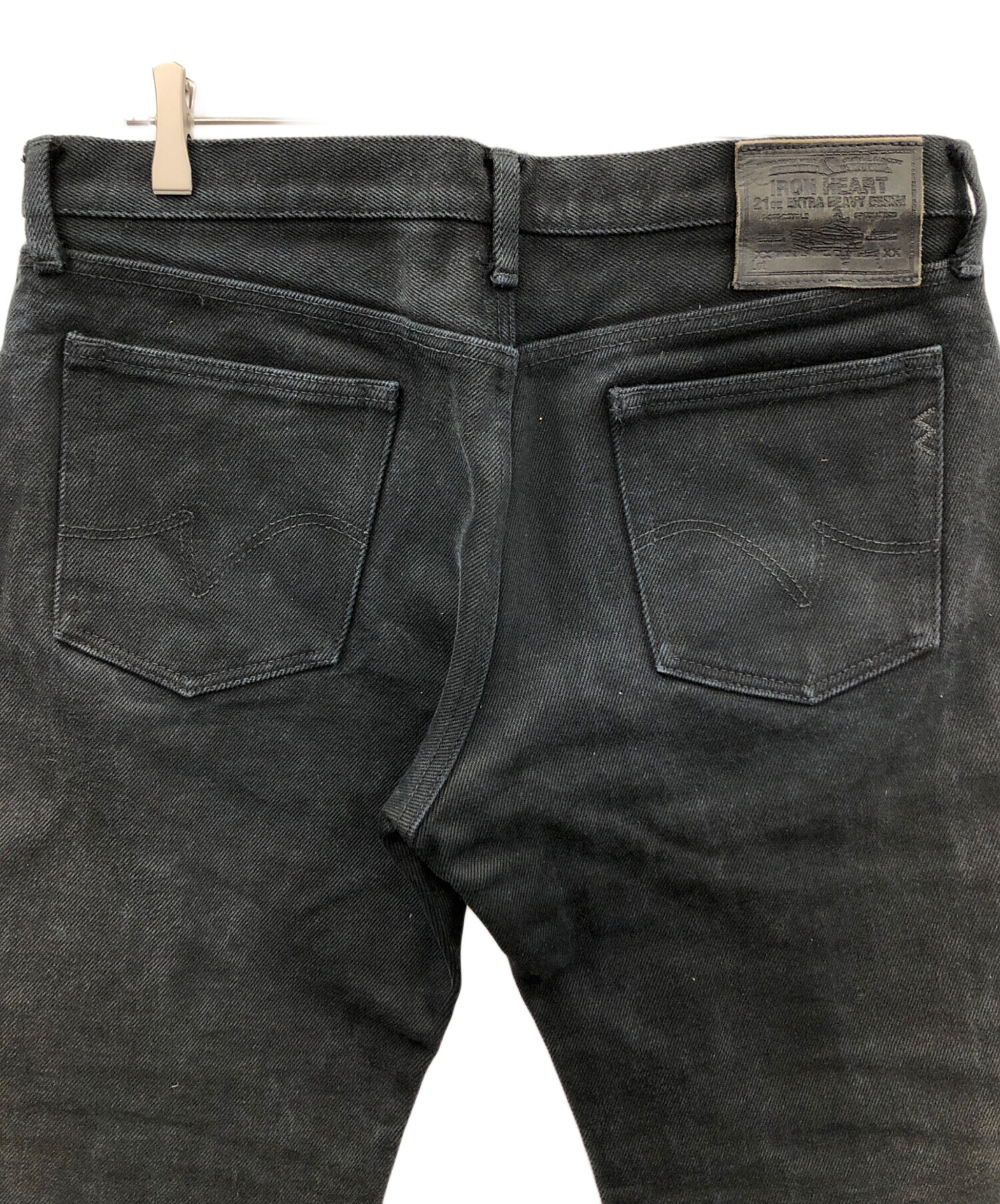中古・古着通販】IRON HEART (アイアンハート) ブラックジーンズ 21oz