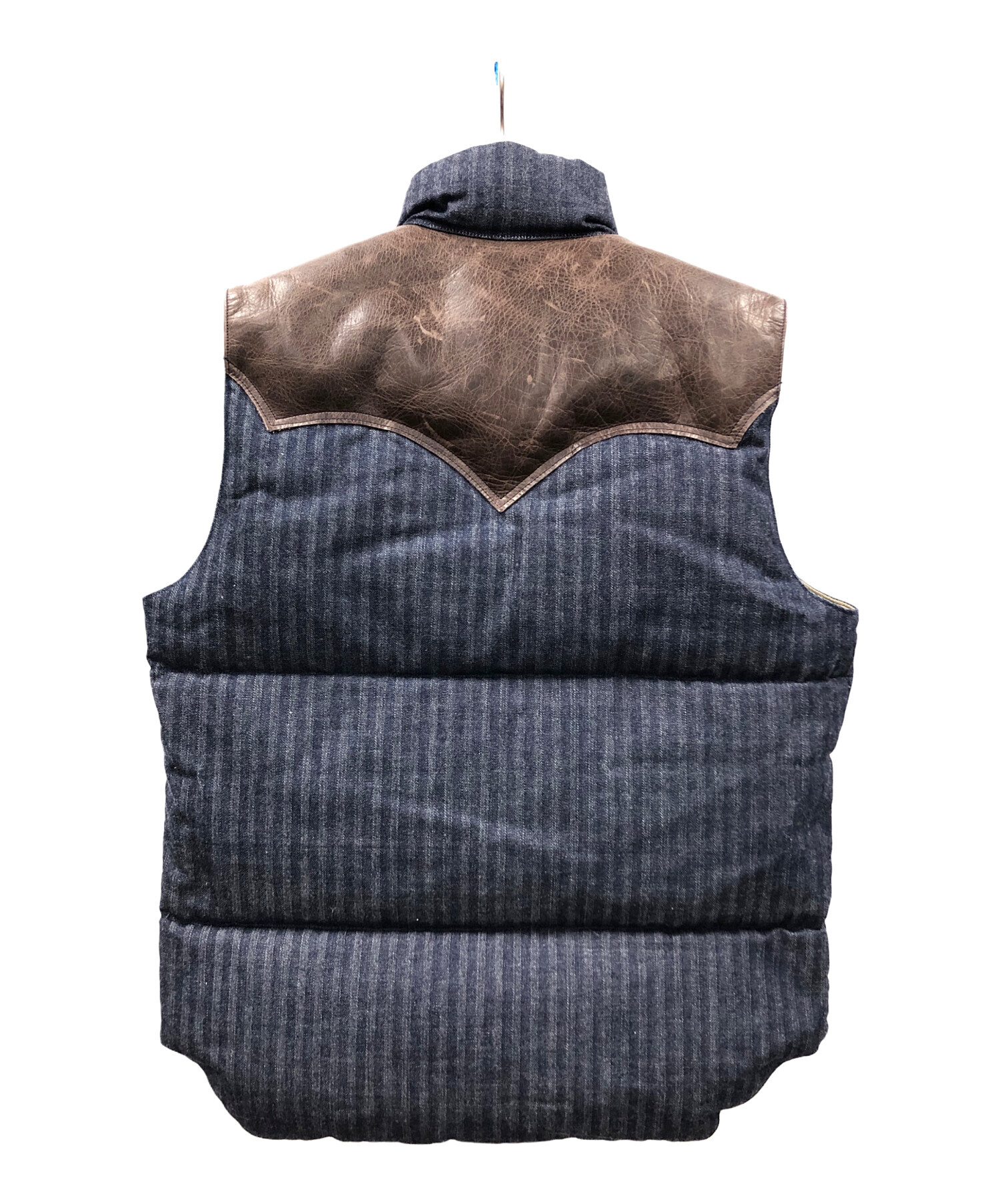 中古・古着通販】WAREHOUSE (ウエアハウス) ダウンベスト ネイビー