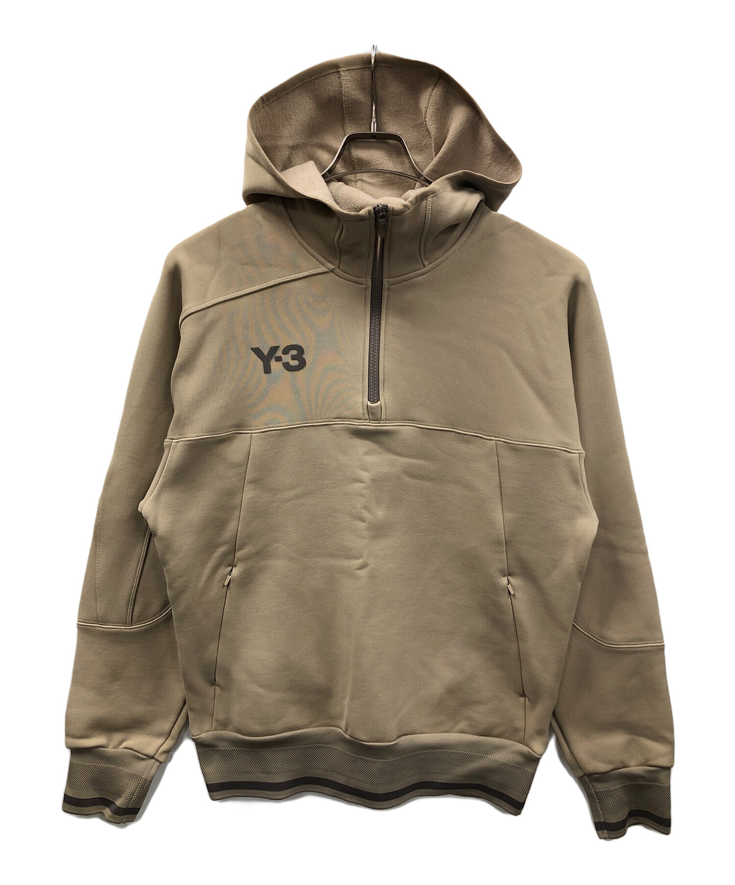 中古・古着通販】Y-3 (ワイスリー) パーカー LOGO HALF-ZIP HOODIE 